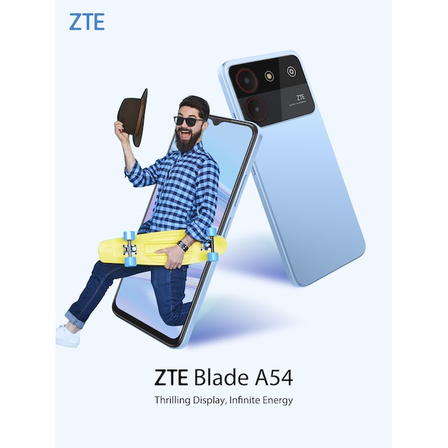 ZTE Smartphone »Blade A54«, grau, 16,76 cm/6,6 Zoll, 64 GB Speicherplatz,  13 MP Kamera | BAUR
