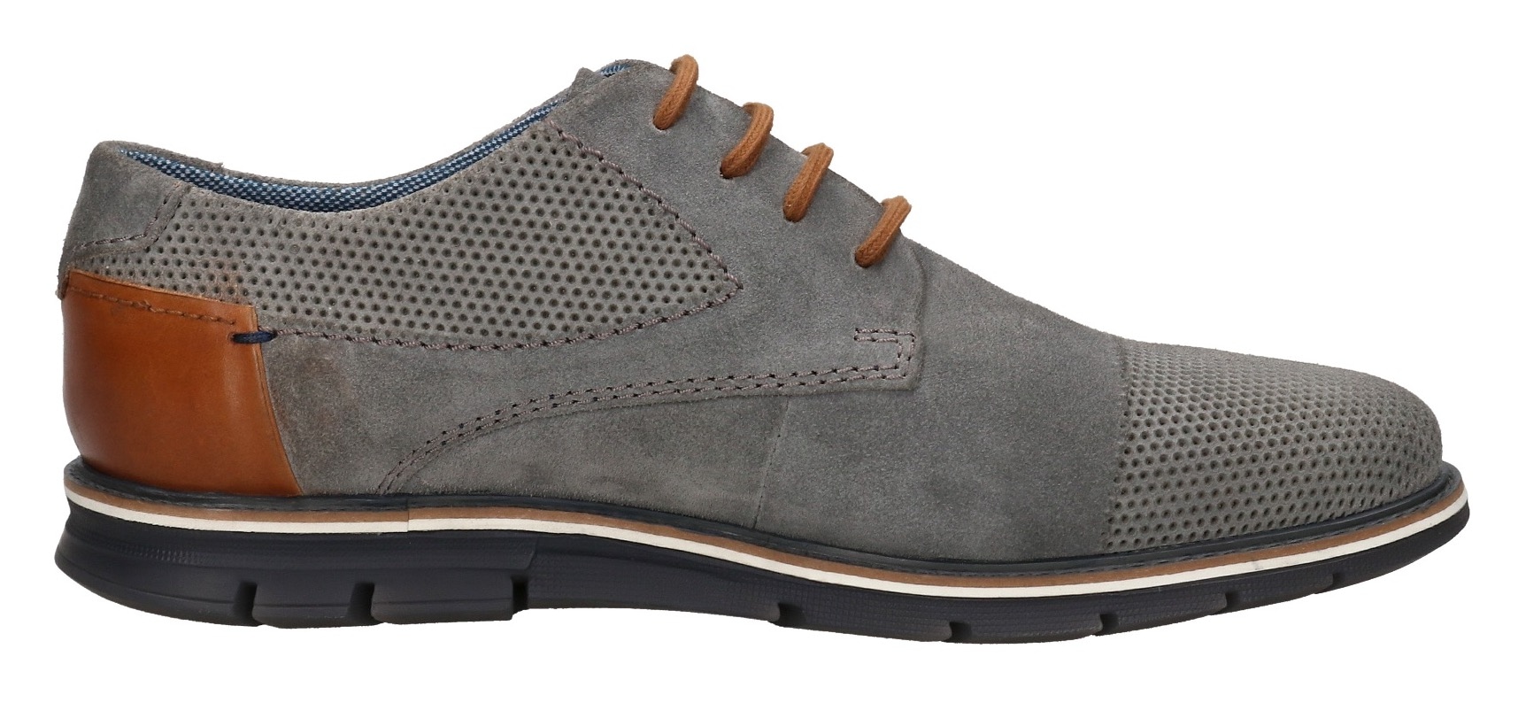 bugatti Schnürschuh, Freizeitschuh, Halbschuh, Sneaker mit Ziernähten