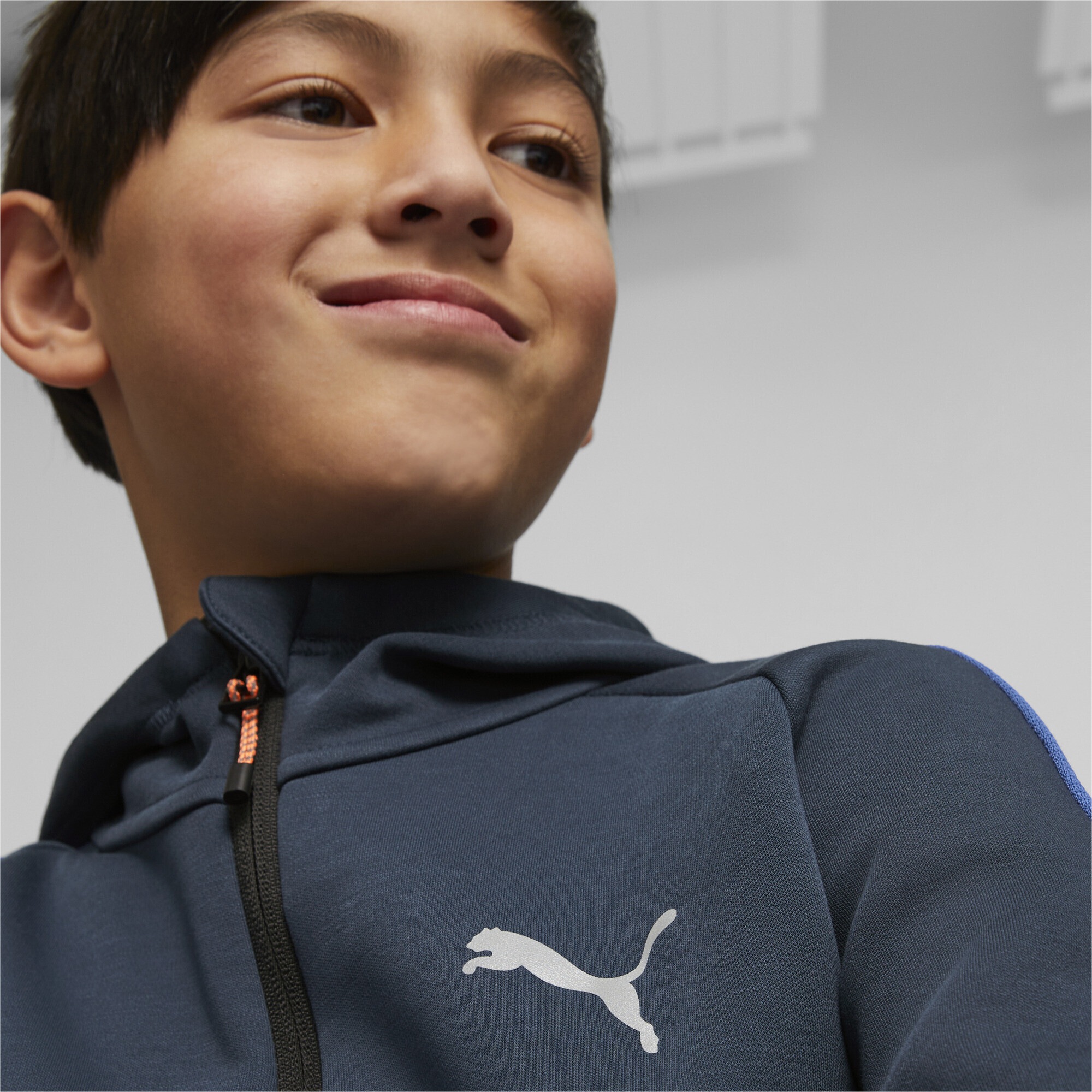 PUMA Sweatshirt »Recycelte Materialien: Evostripe Reißverschluss-Hoodie«
