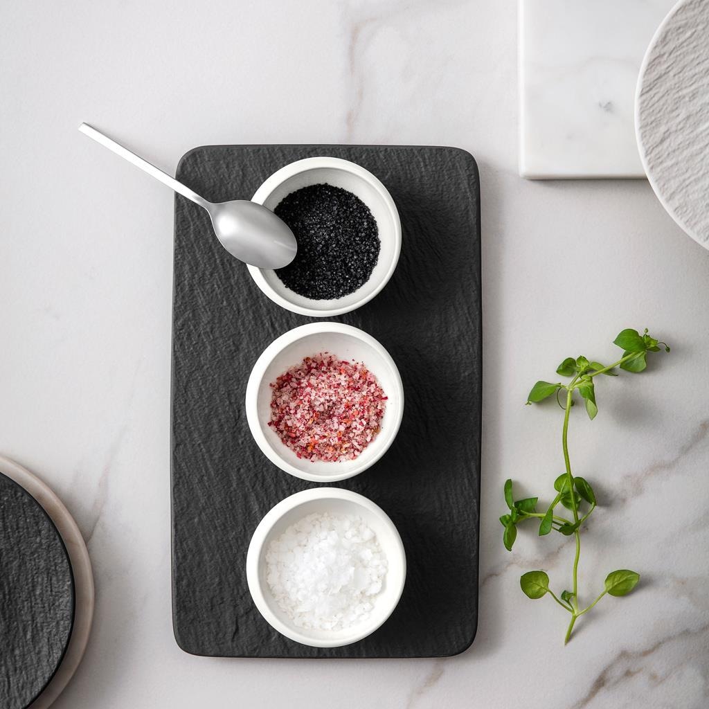 Villeroy & Boch Dipschale »Dipschälchen Set NewMoon schwarz-weiß« 4 Spülmaschinengeeignet, Mikrowellengeeignet
