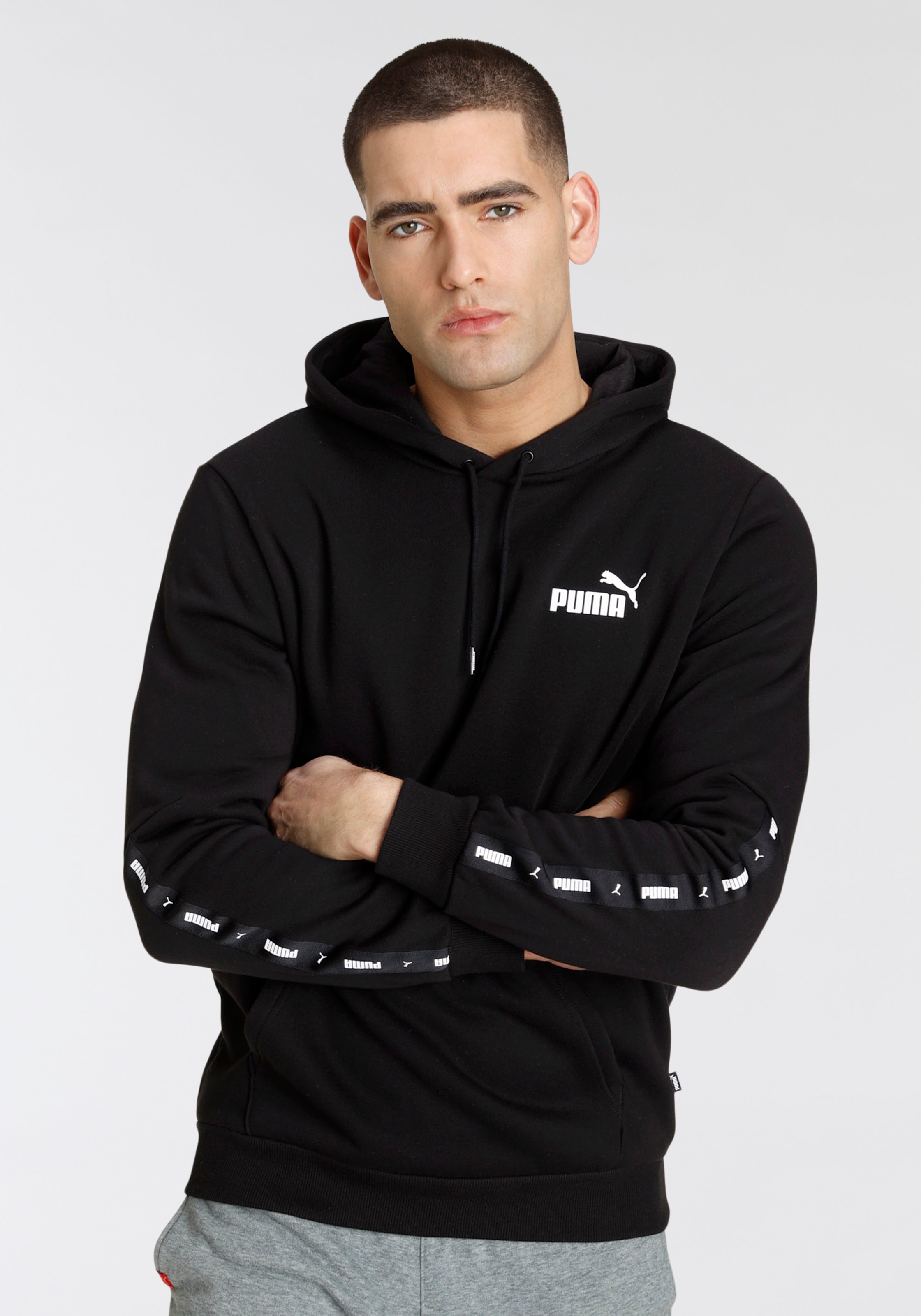 PUMA Kapuzensweatshirt "ESS+ TAPE HOODIE FL", mit Kapuze, mit Kängurutasche günstig online kaufen