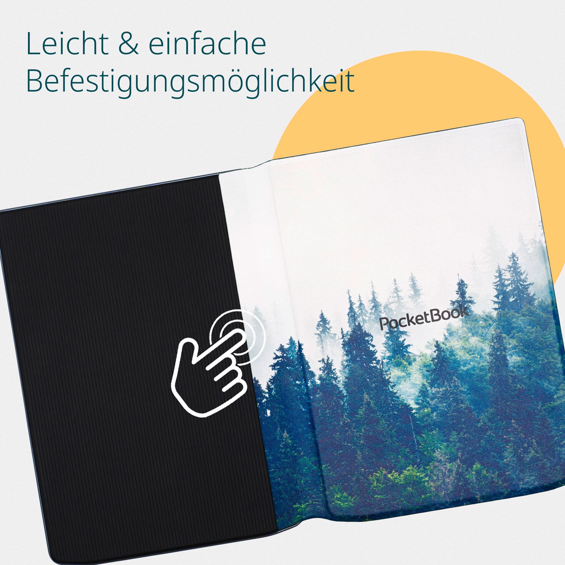 PocketBook E-Reader-Hülle »Flip Cover 7,8 für InkPad 4, InkPad Color 2 & InkPad Color 3«, 19,8 cm (7,8 Zoll), Backcover, Schutzhülle, Book Cover, Case, Schutzcase, stoßfest