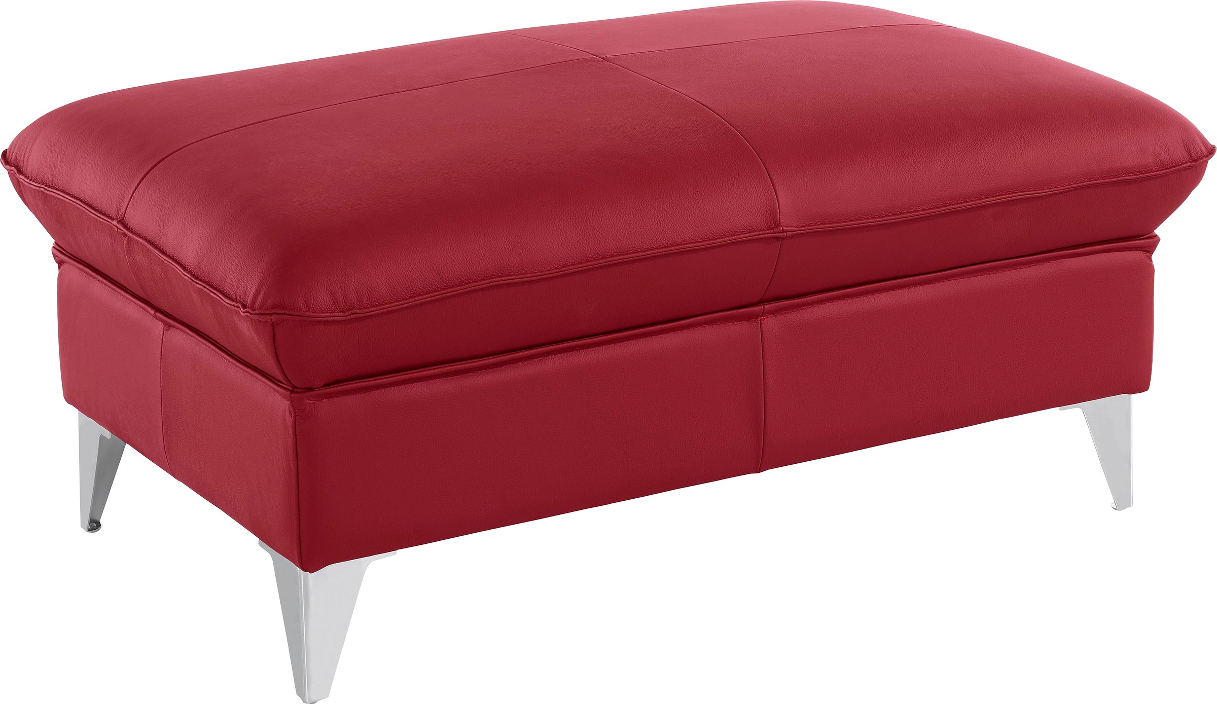 COTTA Polstergarnitur »Caluso L-Form«, (2 tlg.), Set bestehend aus: Ecksofa mit Kopfteilverstellung & Hocker