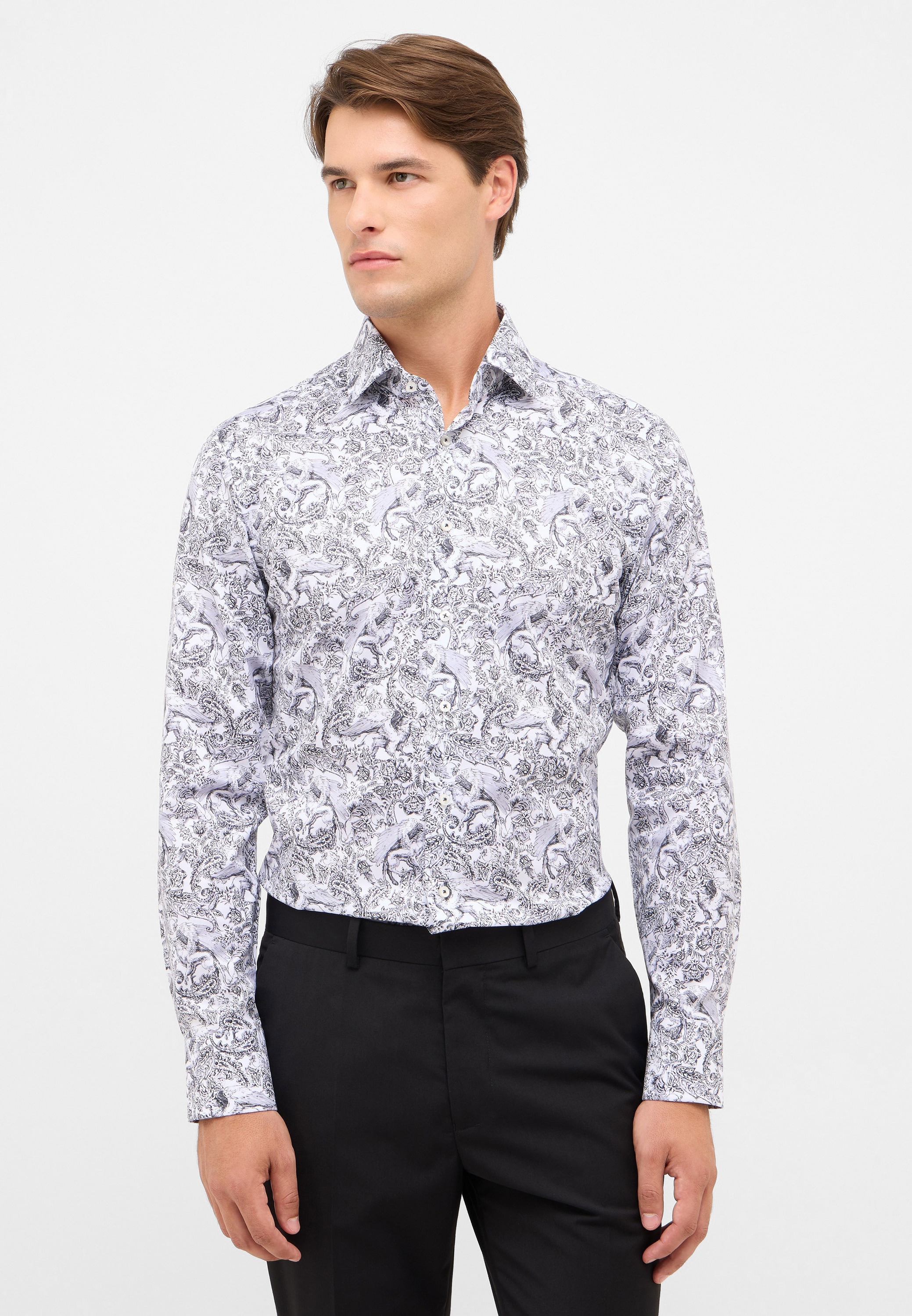 Eterna Langarmhemd "SLIM FIT", NON IRON (bügelfrei) günstig online kaufen