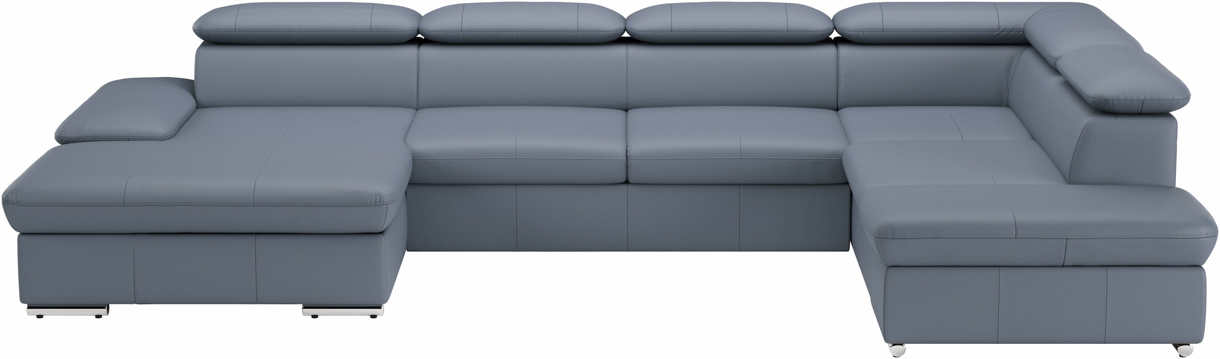 sit&more Wohnlandschaft "Valantine U-Form, B: 349 cm" mit Arm- & Kopfteilverstellung, optional mit Schlaffunktion