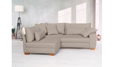 Home affaire Ecksofa »Helena«, wahlweise mit Bettfunktion, Federkern, lose Kissen... kaufen Home affaire Ecksofa »Helena«, wahlweise mit Bettfunktion, Federkern, lose Kissen... kaufen