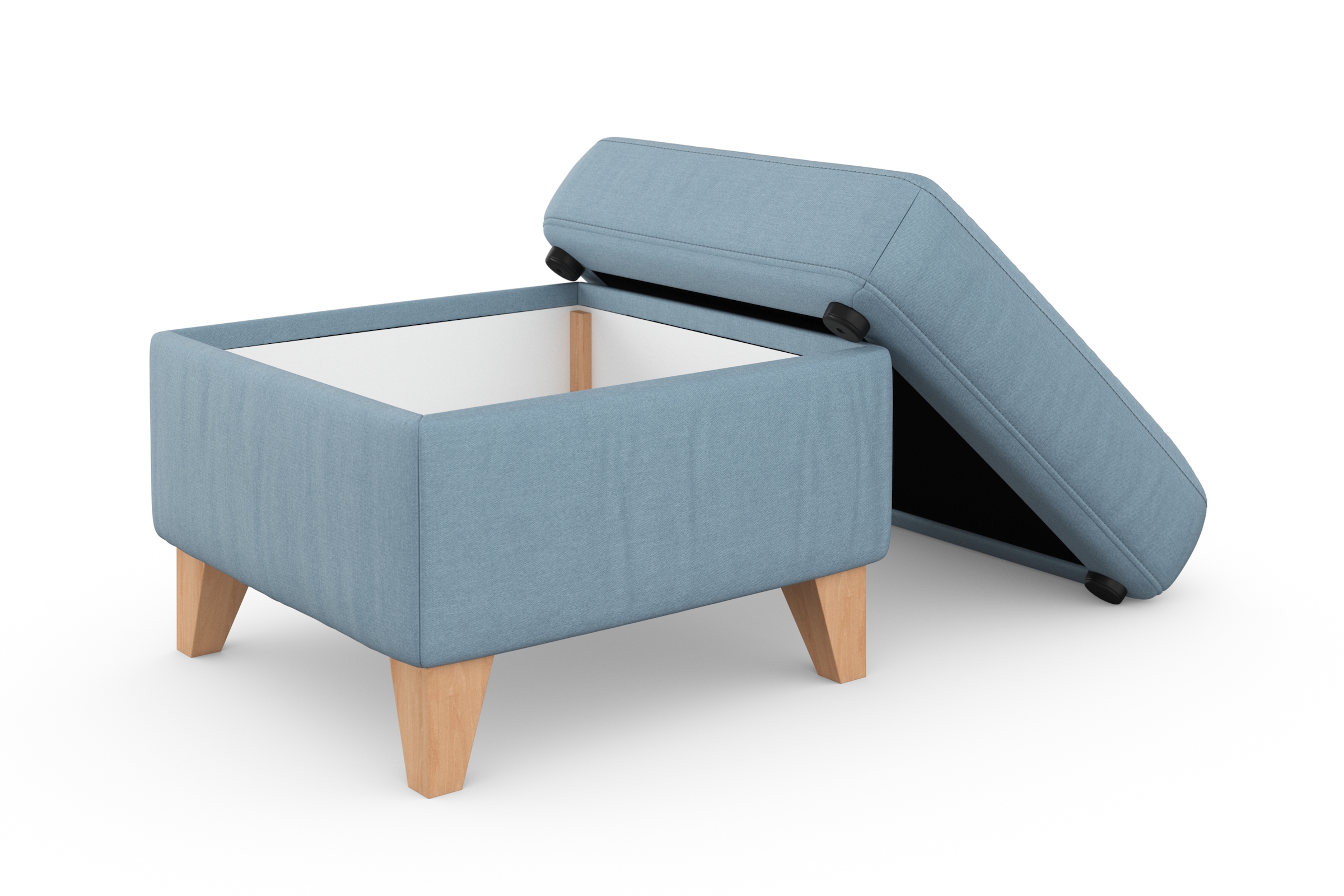 sit&more Stauraumhocker »Visby«, Stauraum, auch erhältlich mit Wasser zu reinigendem "Soft clean" Bezug