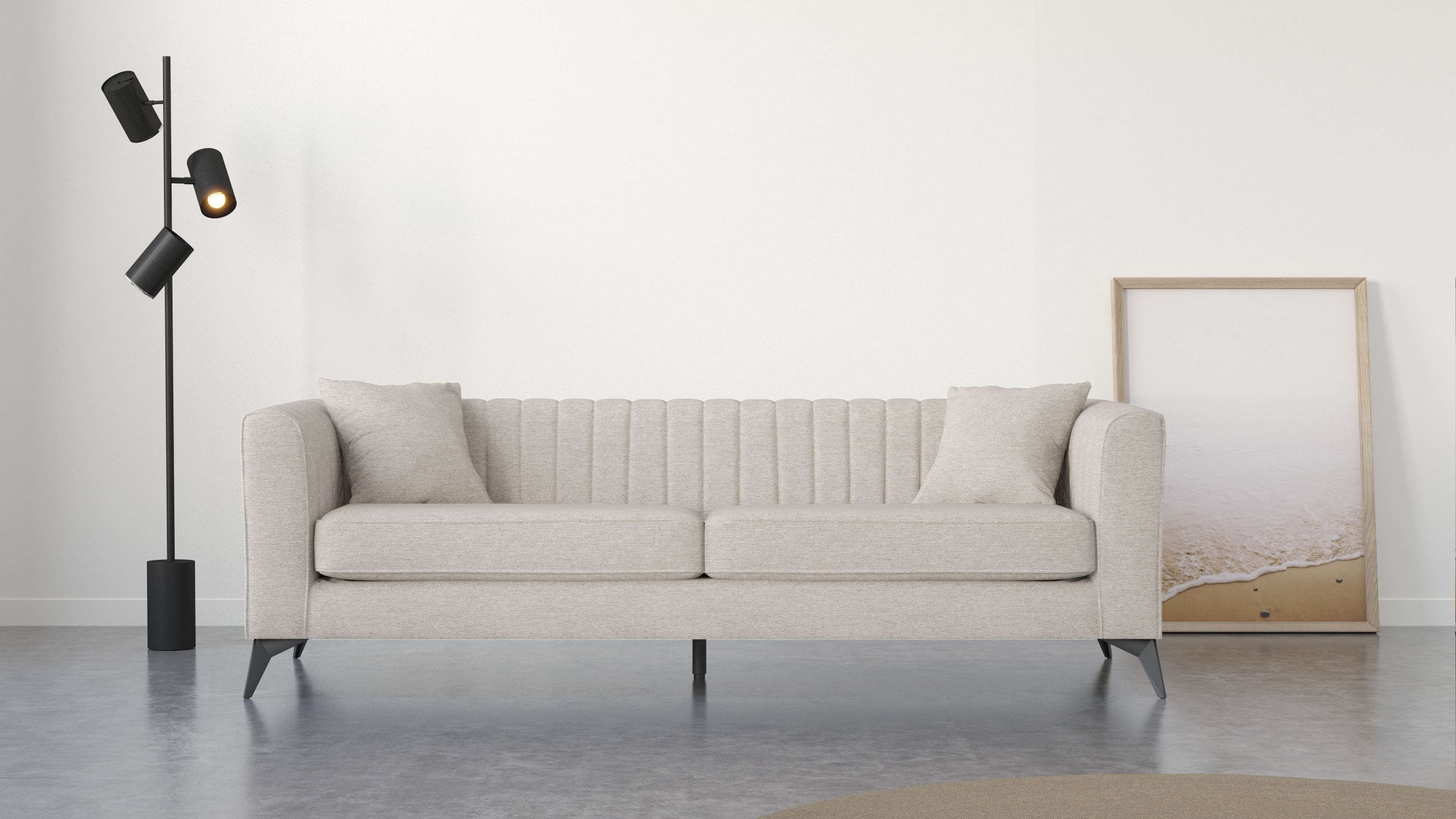 Home affaire 4-Sitzer "MATTHEW elegantes Designsofa, Maße B/T/H: 231/86/74 günstig online kaufen
