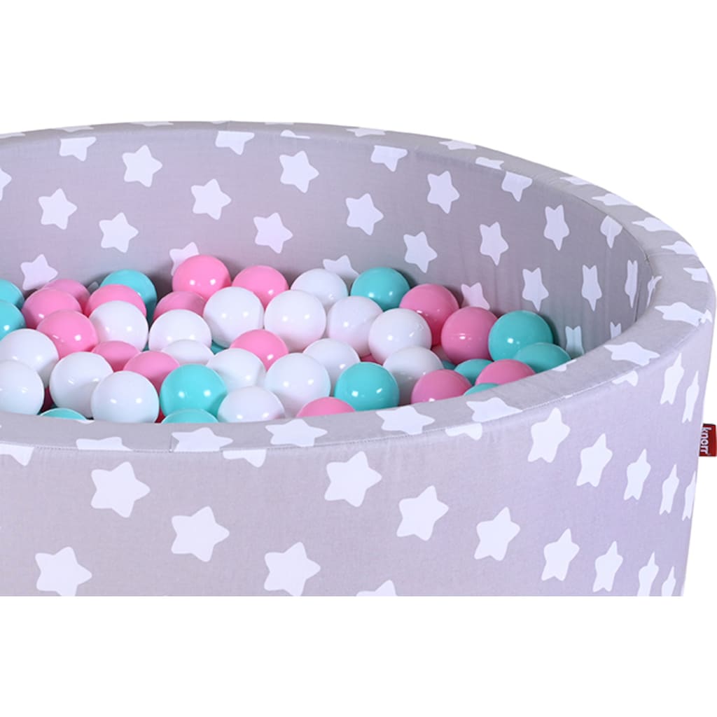 Knorrtoys® Bällebad »Soft, Grey White Stars«