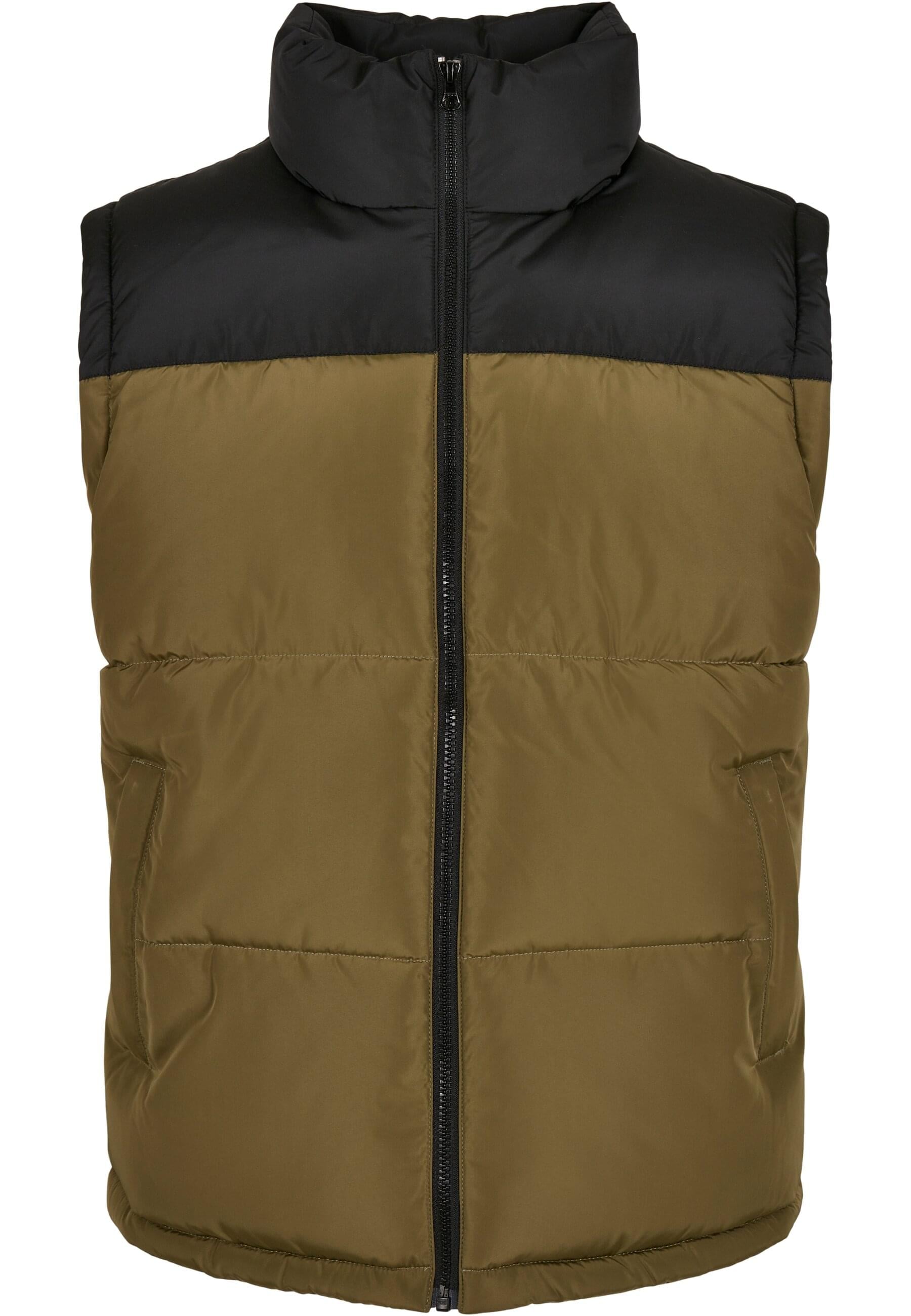 URBAN CLASSICS Jerseyweste "Urban Classics Herren Block Puffer Vest", (1 tlg.)