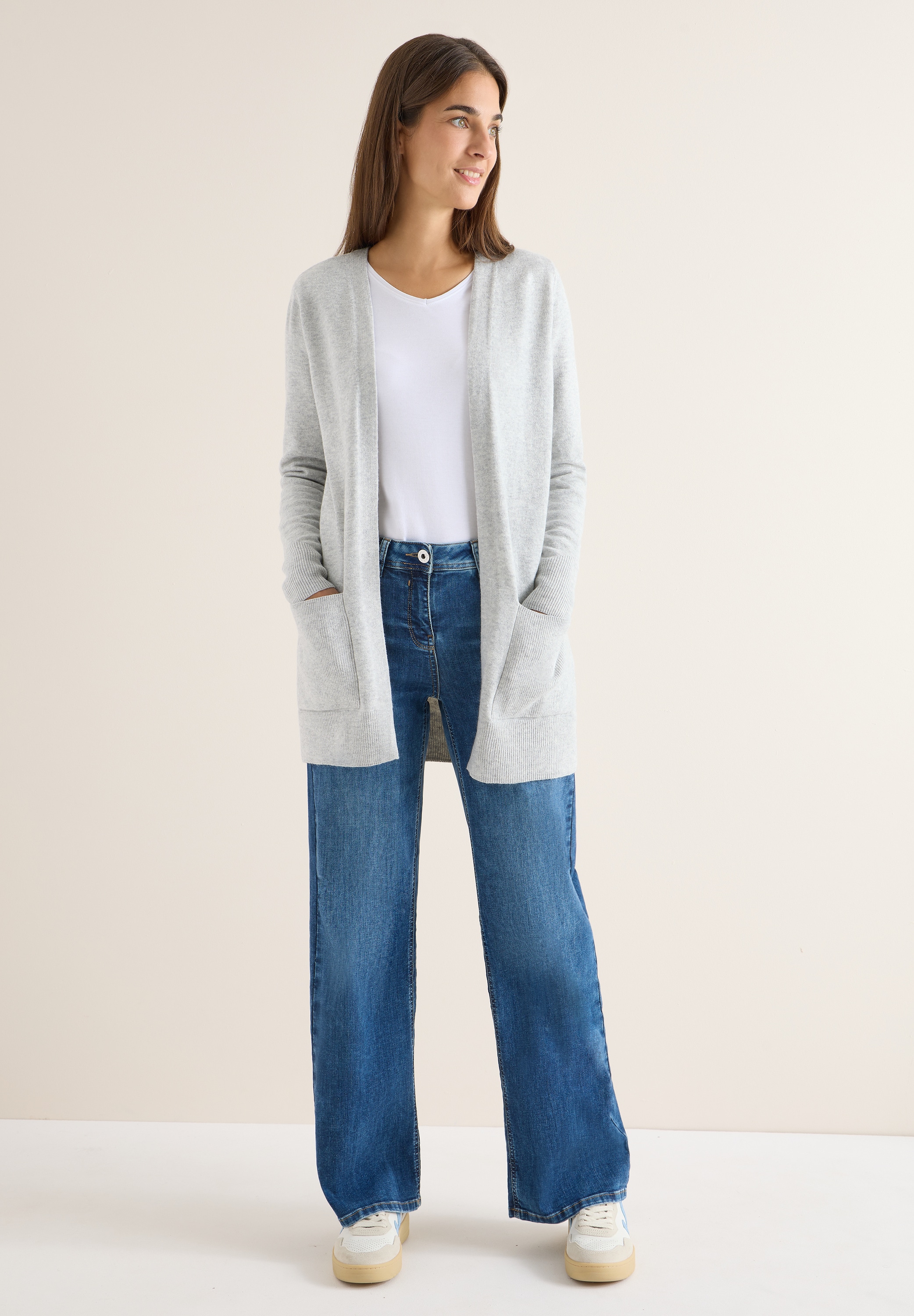 Cecil Longstrickjacke, aus softem Materialmix