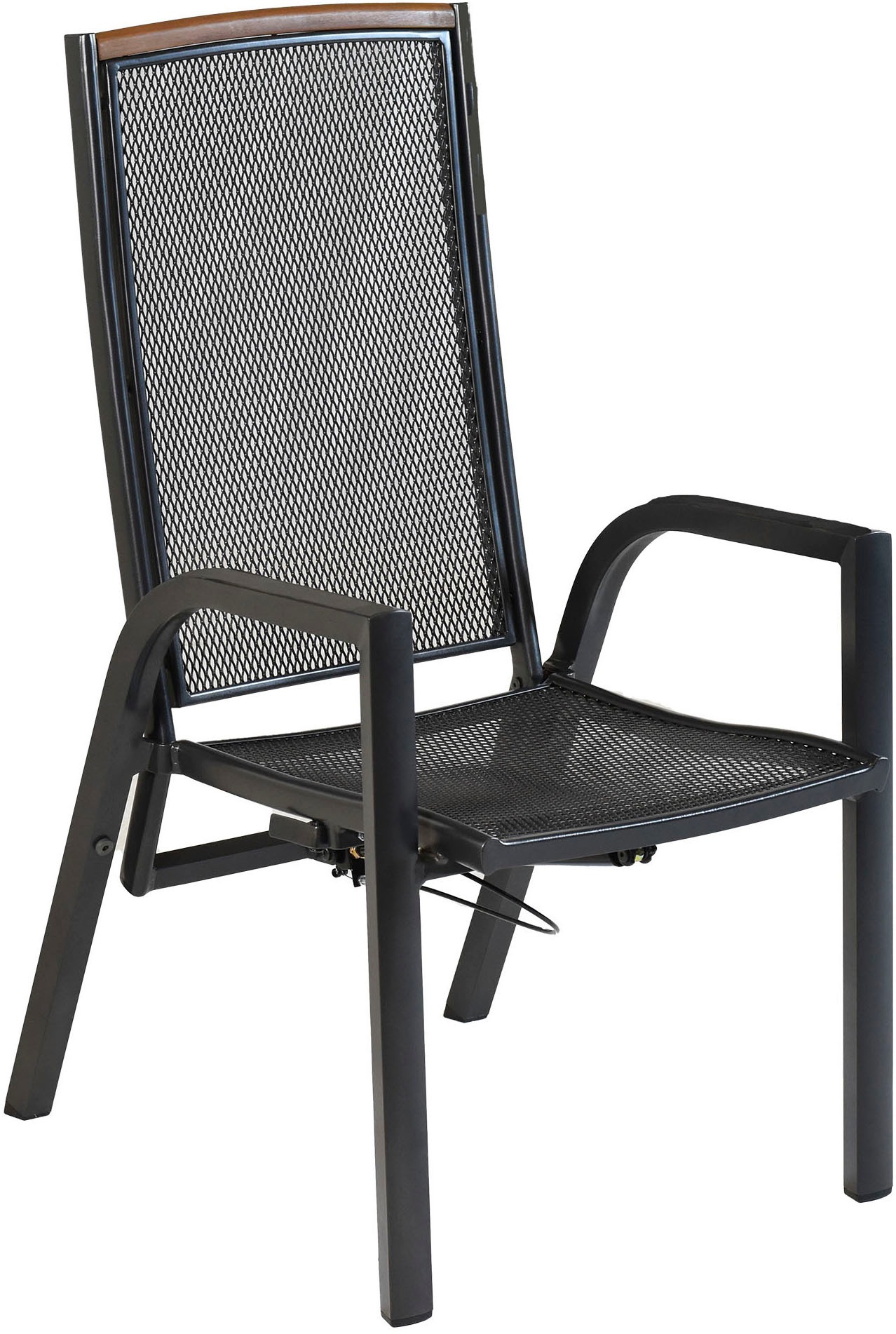 MERXX Garten-Essgruppe »»Tilos««, (Set, 13 tlg., Rückenabschluss und Armlehnen aus Akazienholz), Rückenlehne verstellbar durch Gasdruckfeder