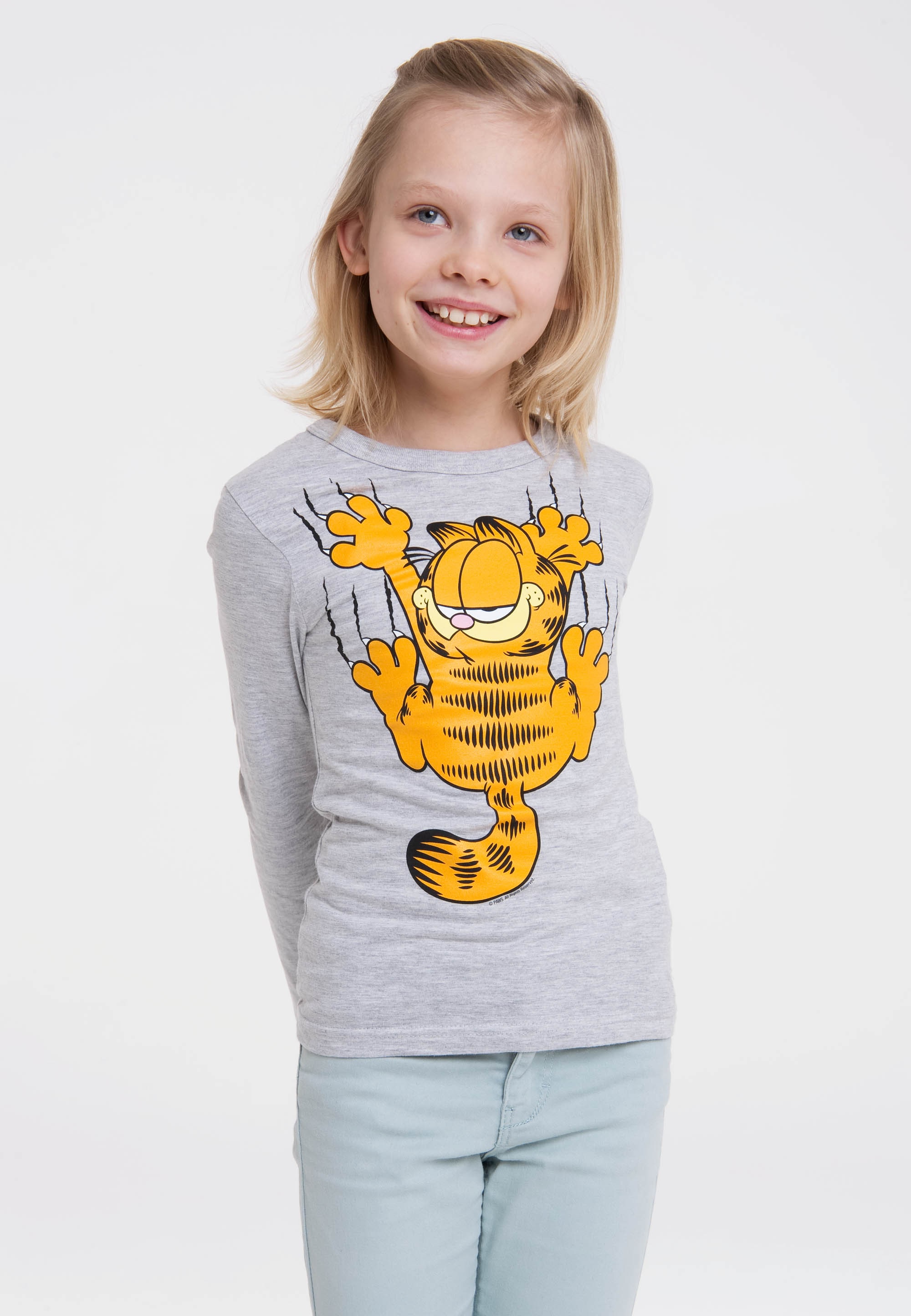 LOGOSHIRT Langarmshirt »Garfield«, mit lässigem Frontprint bestellen | BAUR