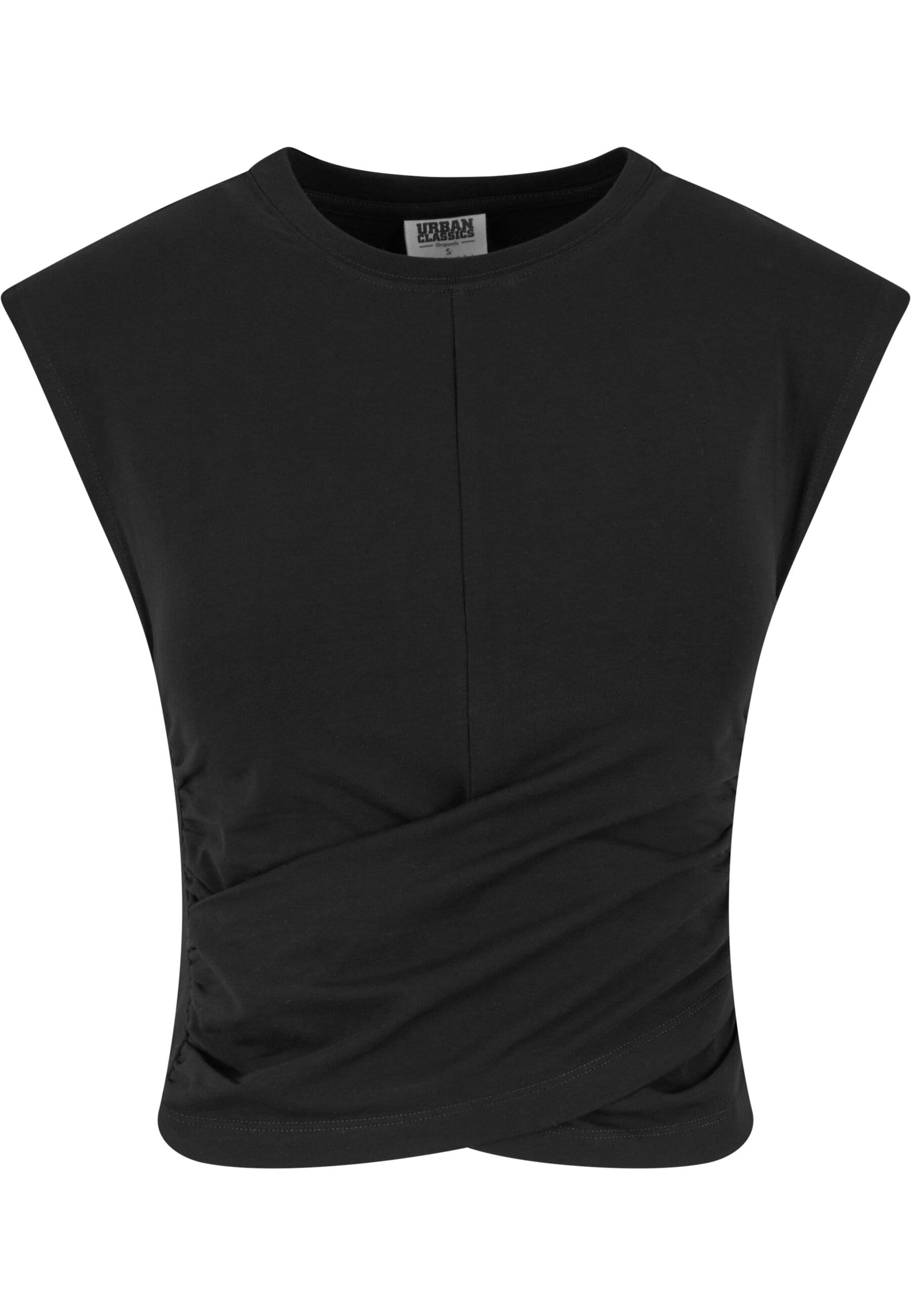 URBAN CLASSICS T-Shirt "Urban Classics Ladies Cropped Wrapped Top" 1 Stk. günstig online kaufen