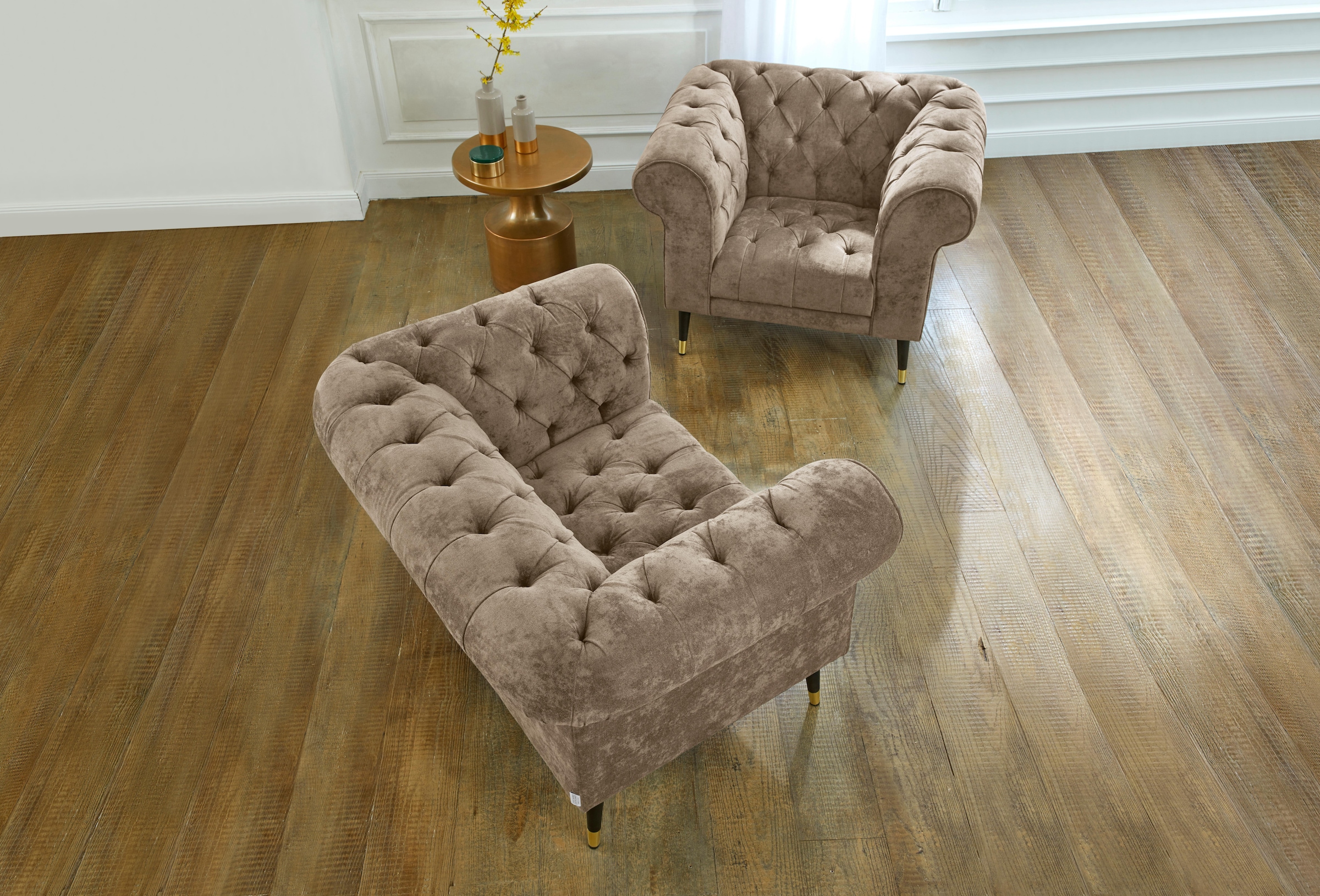 Home affaire Loveseat "Tinnum Loveseat, Chesterfield Sessel" günstig online kaufen