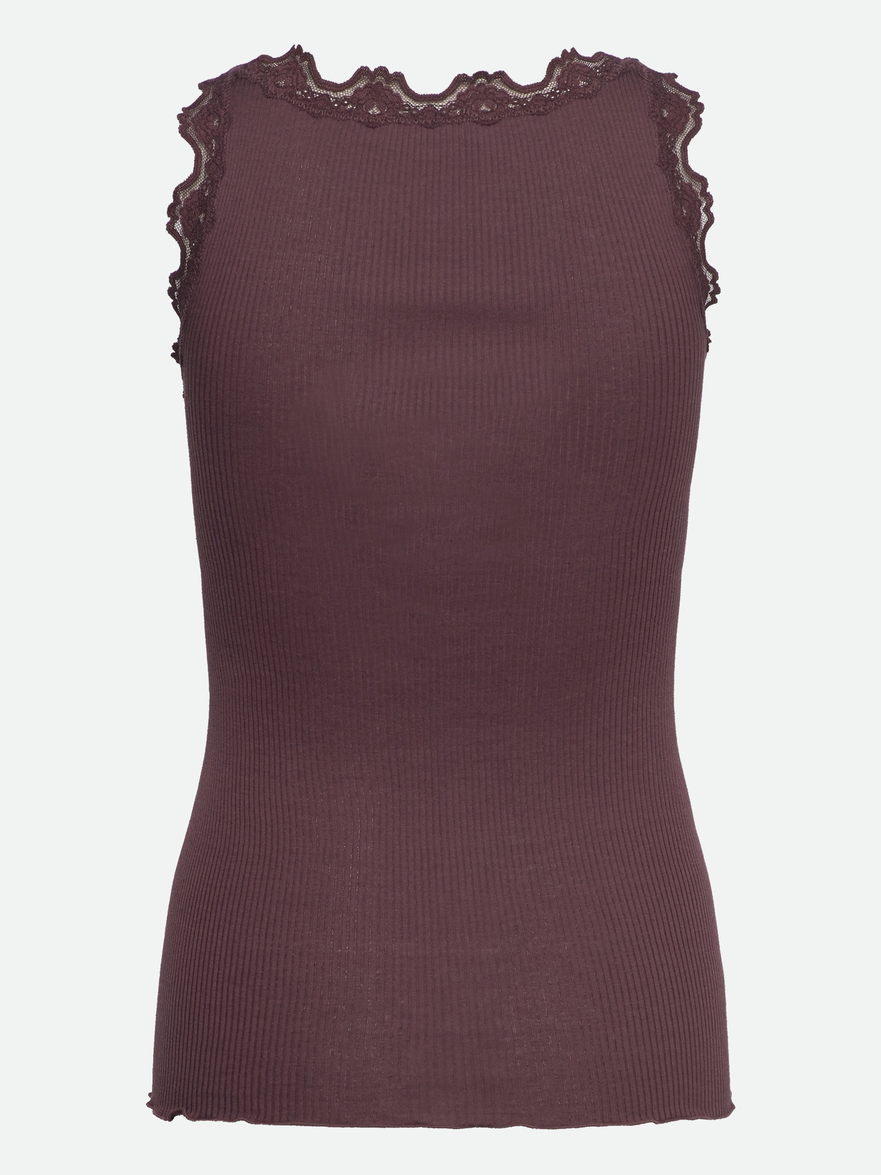rosemunde Tanktop »Babette Silk Top«, wunderschöner Vintage-Spitzenbesatz an Ausschnitt und Trägern