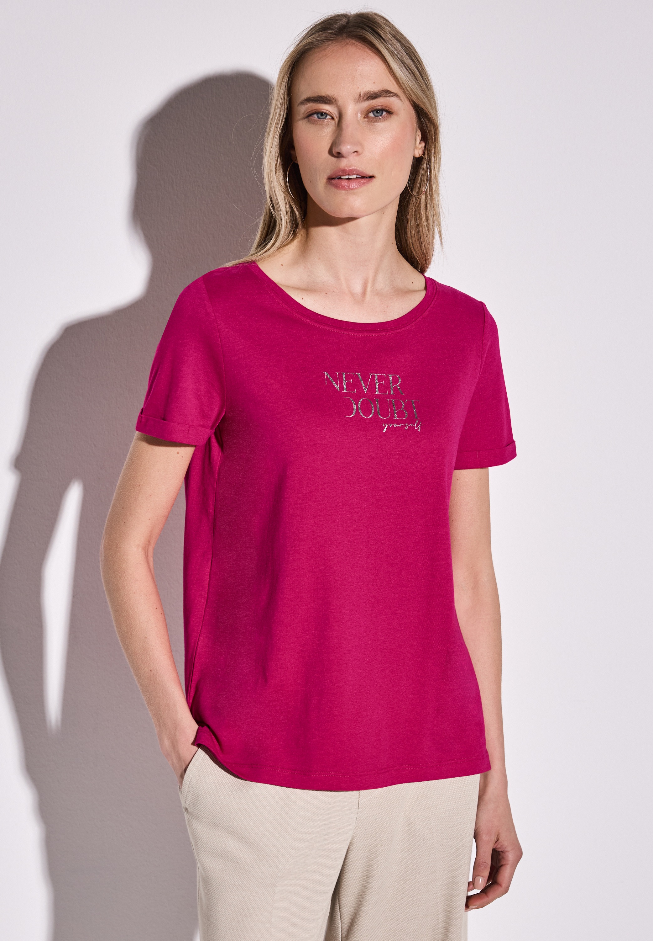 STREET ONE T-Shirt, mit Rundhalsausschnitt günstig online kaufen