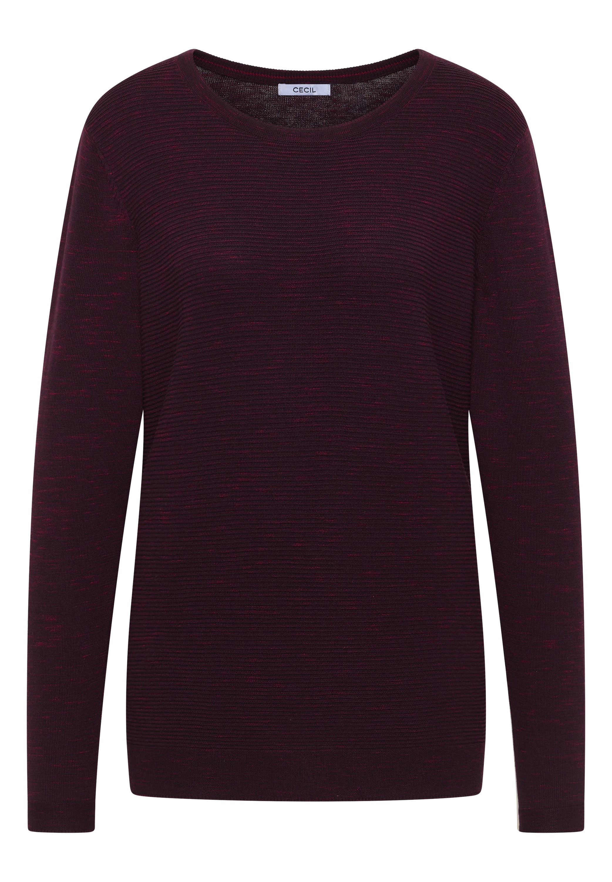 Cecil Rundhalspullover mit Struktur