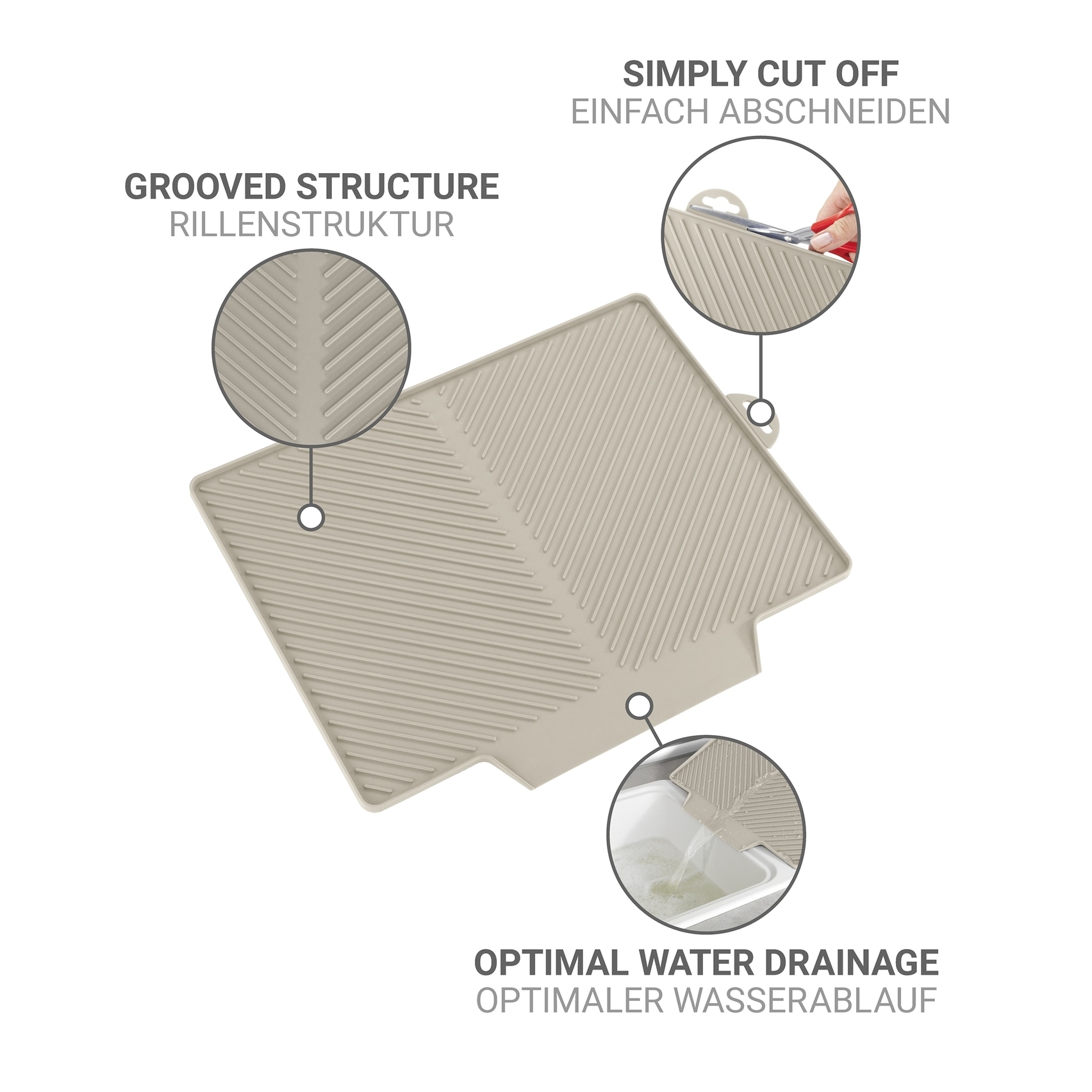 WENKO Abtropfmatte »Modell Nelia«