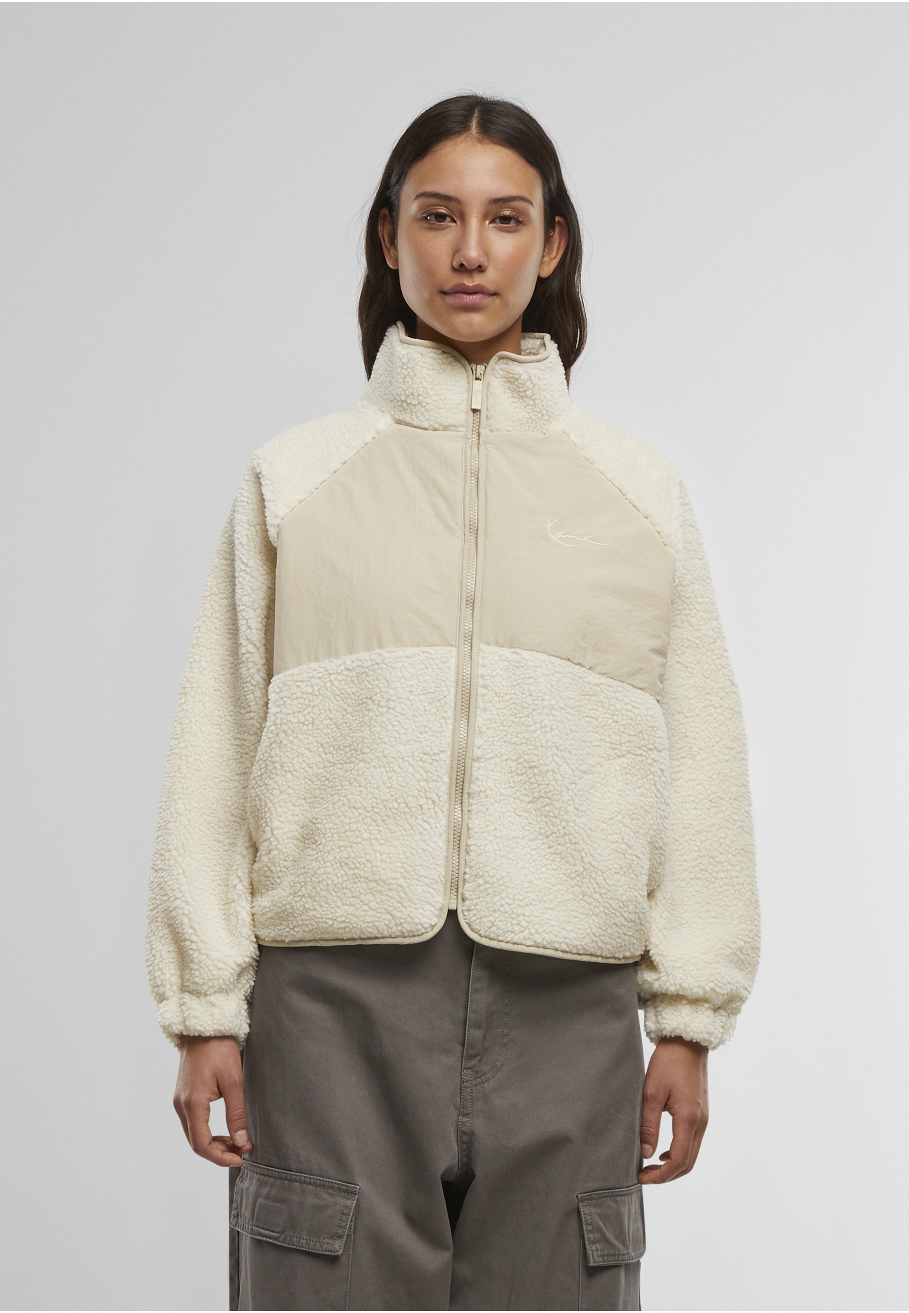 Karl Kani Trainingsjacke »Karl Kani Chest Signature Teddy Block Trackjacket« 1 Stk. tlg. ohne Kapuze