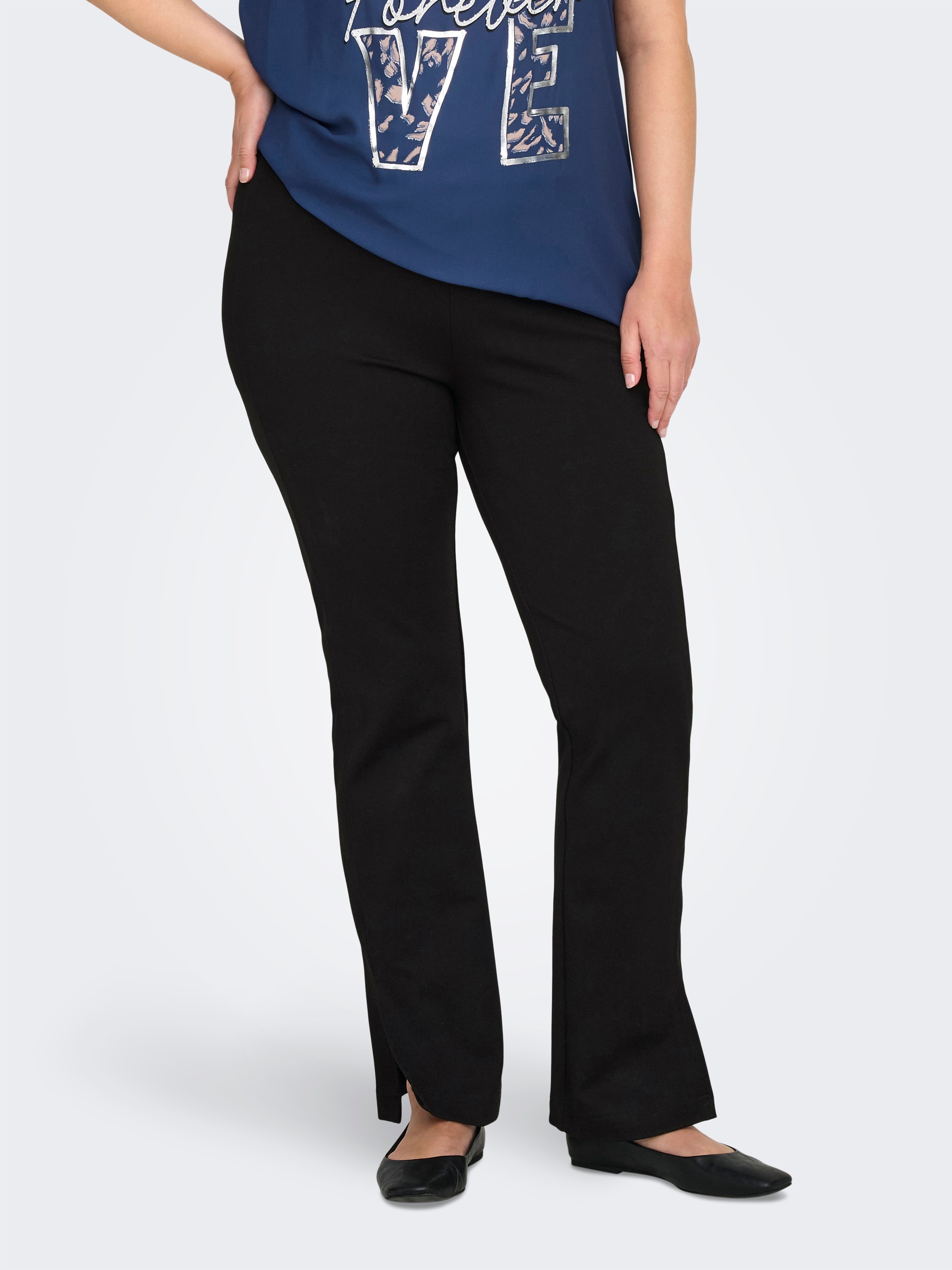 ONLY CARMAKOMA Highwaist Leggings "CARMARCELLA HW SLIT FLARE LEGGING PNT" günstig online kaufen