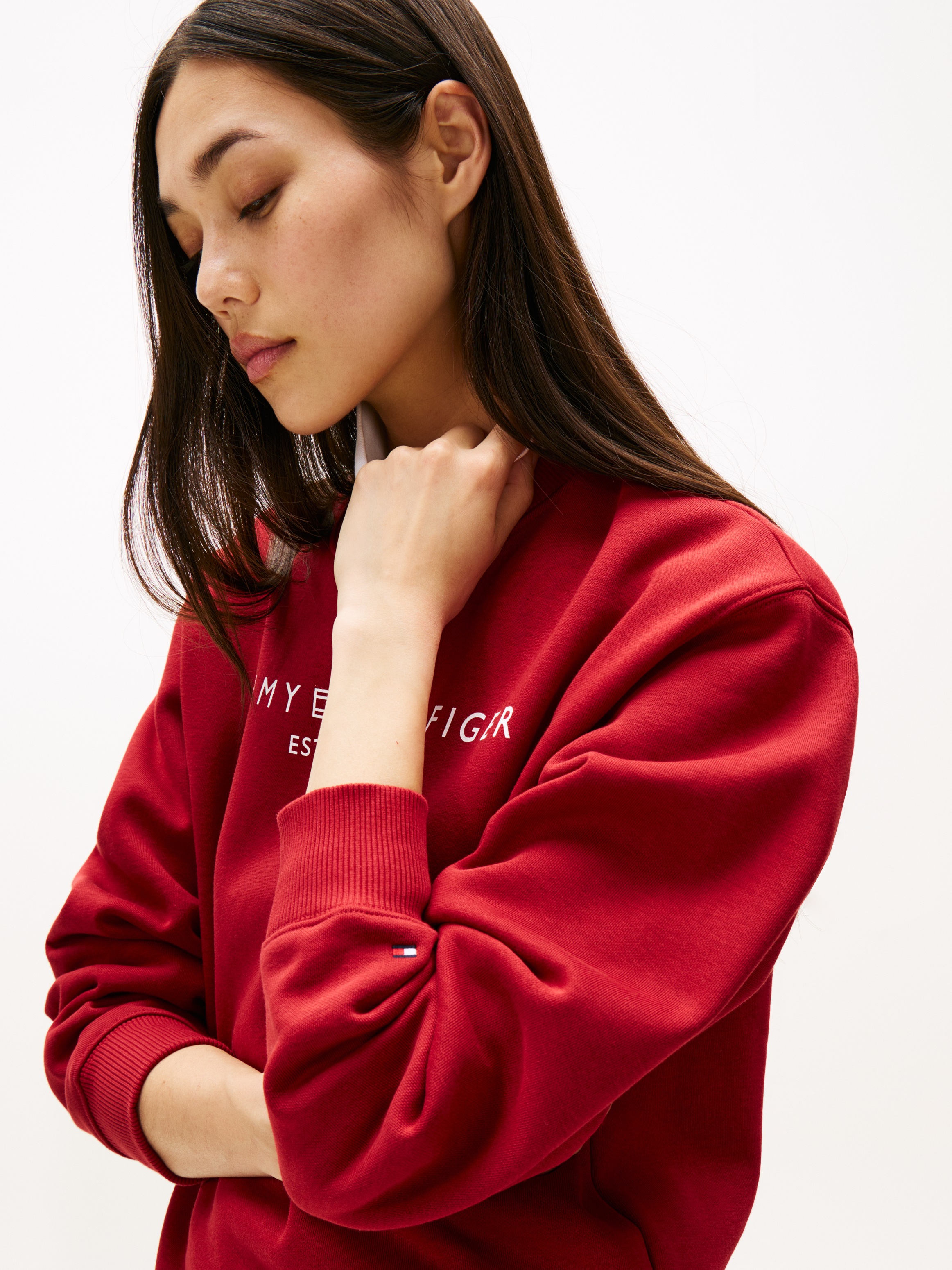 Tommy Hilfiger Sweatshirt "MDRN REG CORP LOGO C-NK SWTSHRT", mit Logoschrif günstig online kaufen