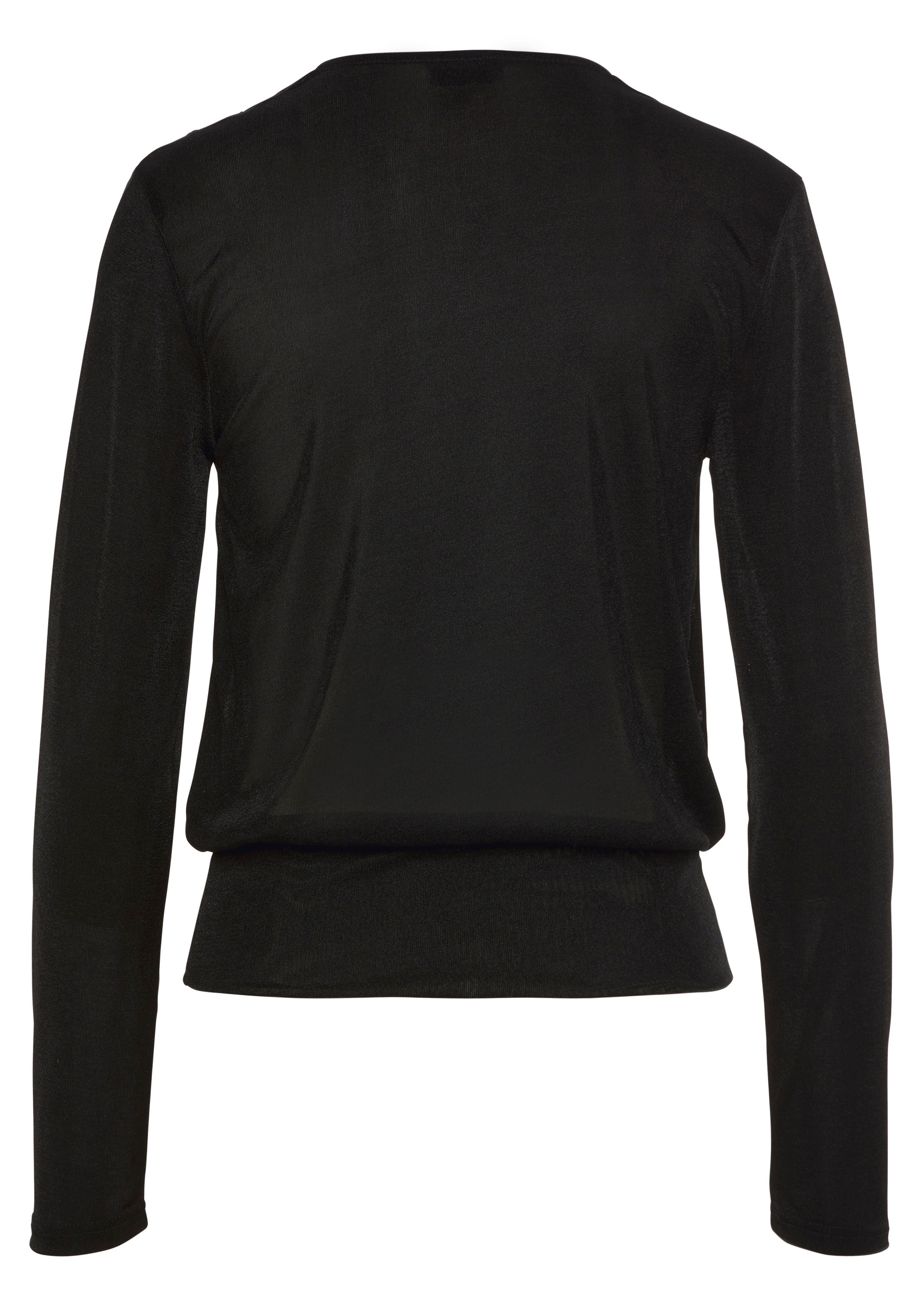 LASCANA Langarmshirt, aus glänzender Qualität günstig online kaufen