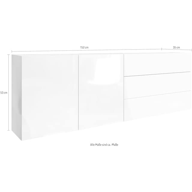 borchardt Möbel Lowboard »Vaasa«, Breite 152 cm, nur hängend kaufen | BAUR