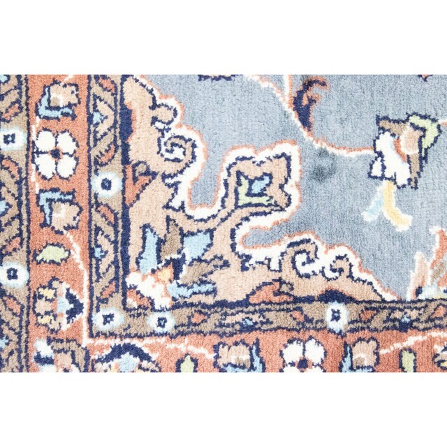 morgenland Wollteppich »Sarough Teppich handgeknüpft blau«, rechteckig |  BAUR