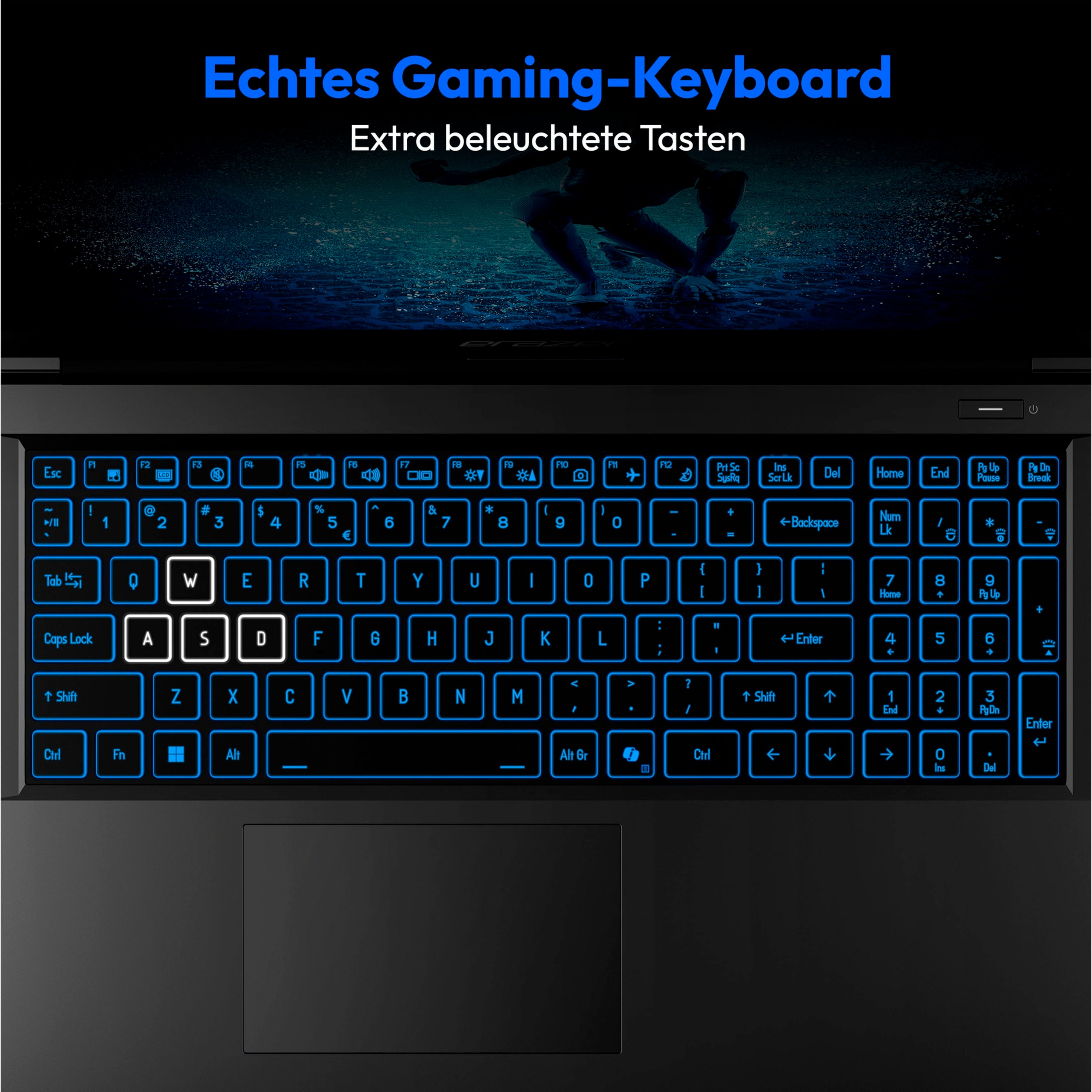 Medion® Gaming-Notebook »ERAZER Deputy P60i (MD62688)«, 39,6 cm, / 15,6 Zoll, Intel, Core i7, GeForce RTX 4060, 1000 GB SSD