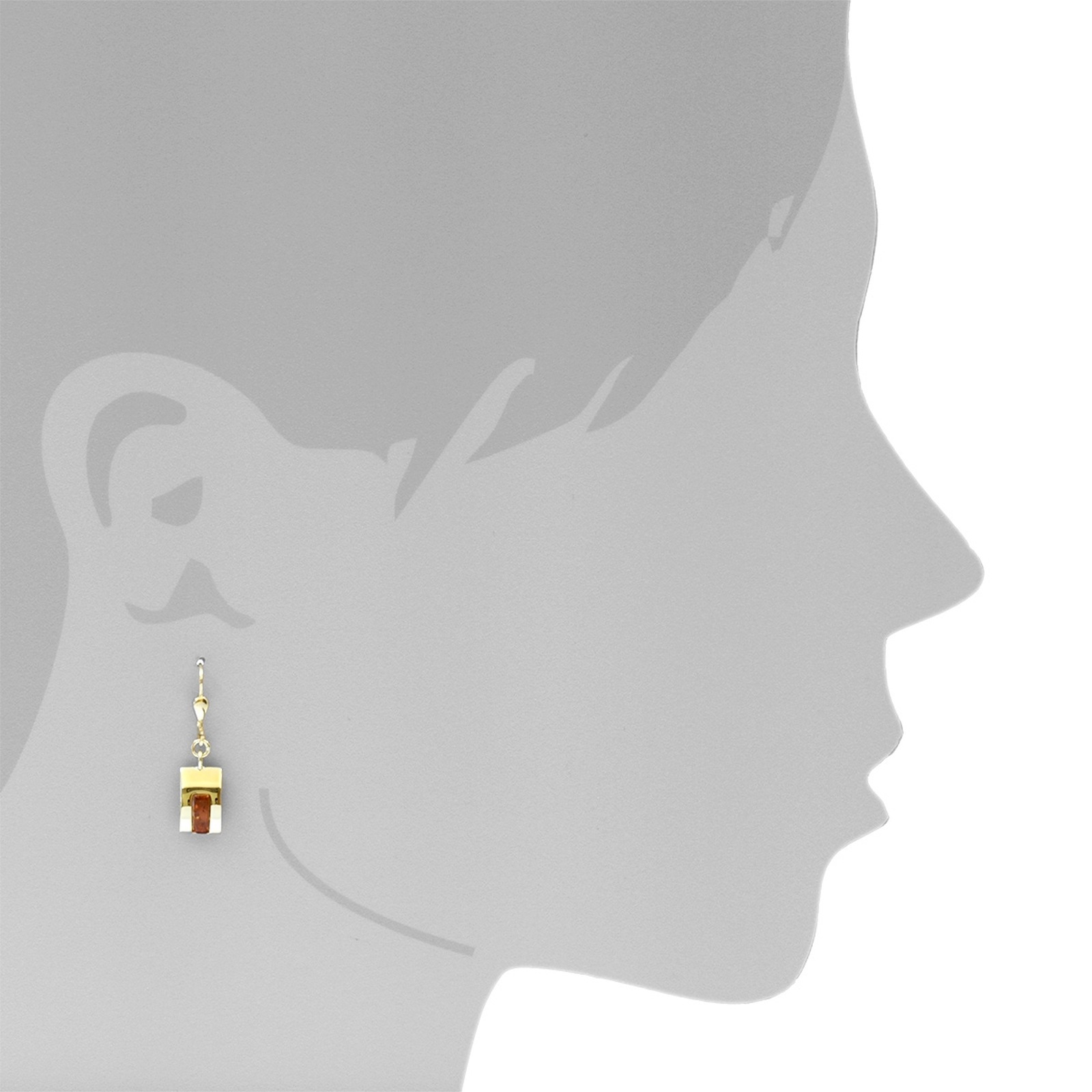 OSTSEE-SCHMUCK Paar Ohrhänger »- Zera - Gold 333/000 - Bernstein«