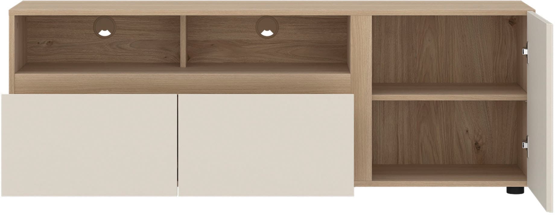 Home affaire Lowboard »TAVERA« Lowboard Breite 149 cm, modern, grifflos, viel Stauraum