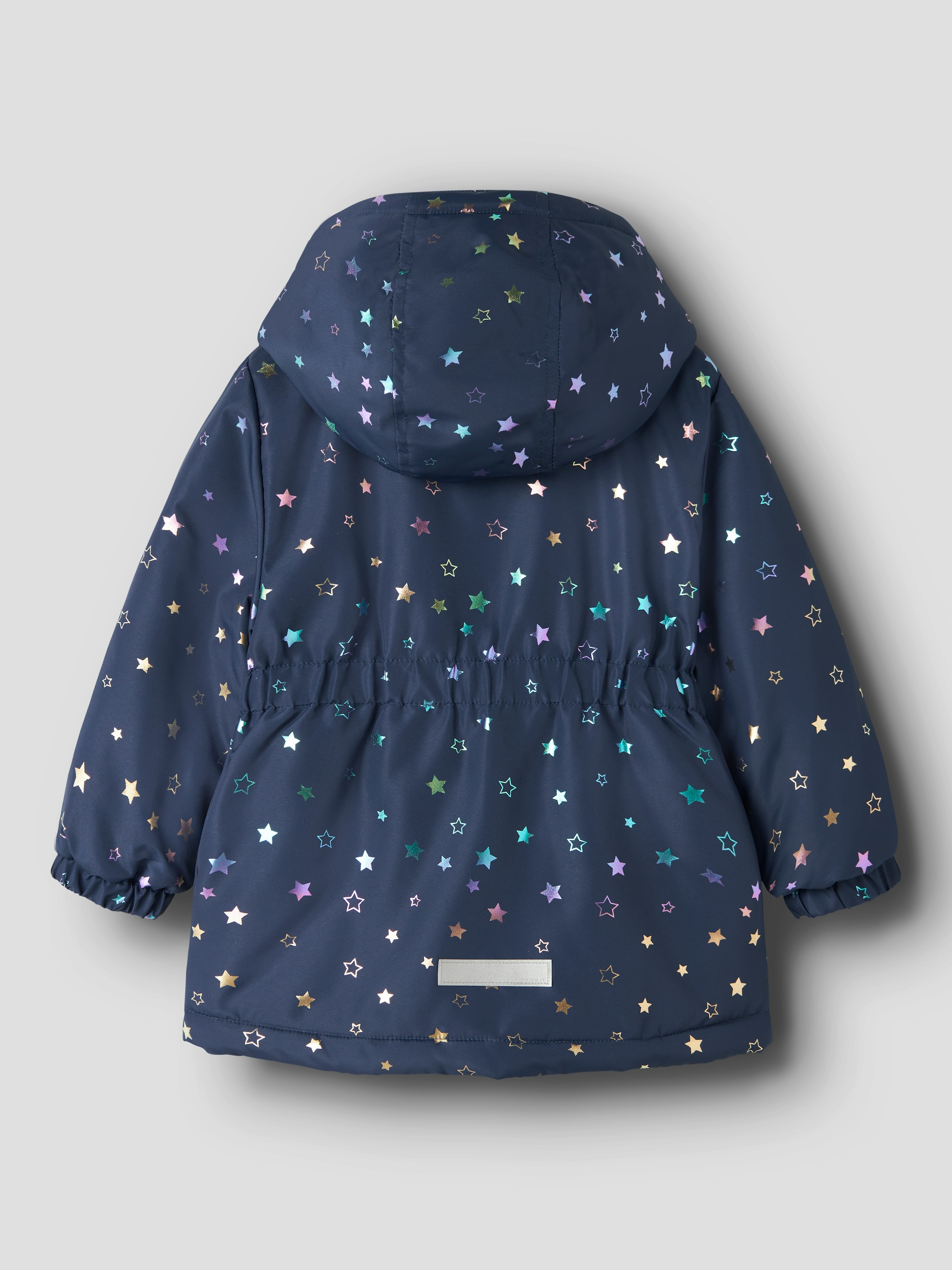 Name It Outdoorjacke »NMFMAXI JACKET PA FOIL AOP NOOS« mit Kapuze Kunstfaser, wasserabweisend und mit abnehmbarer Kapuze