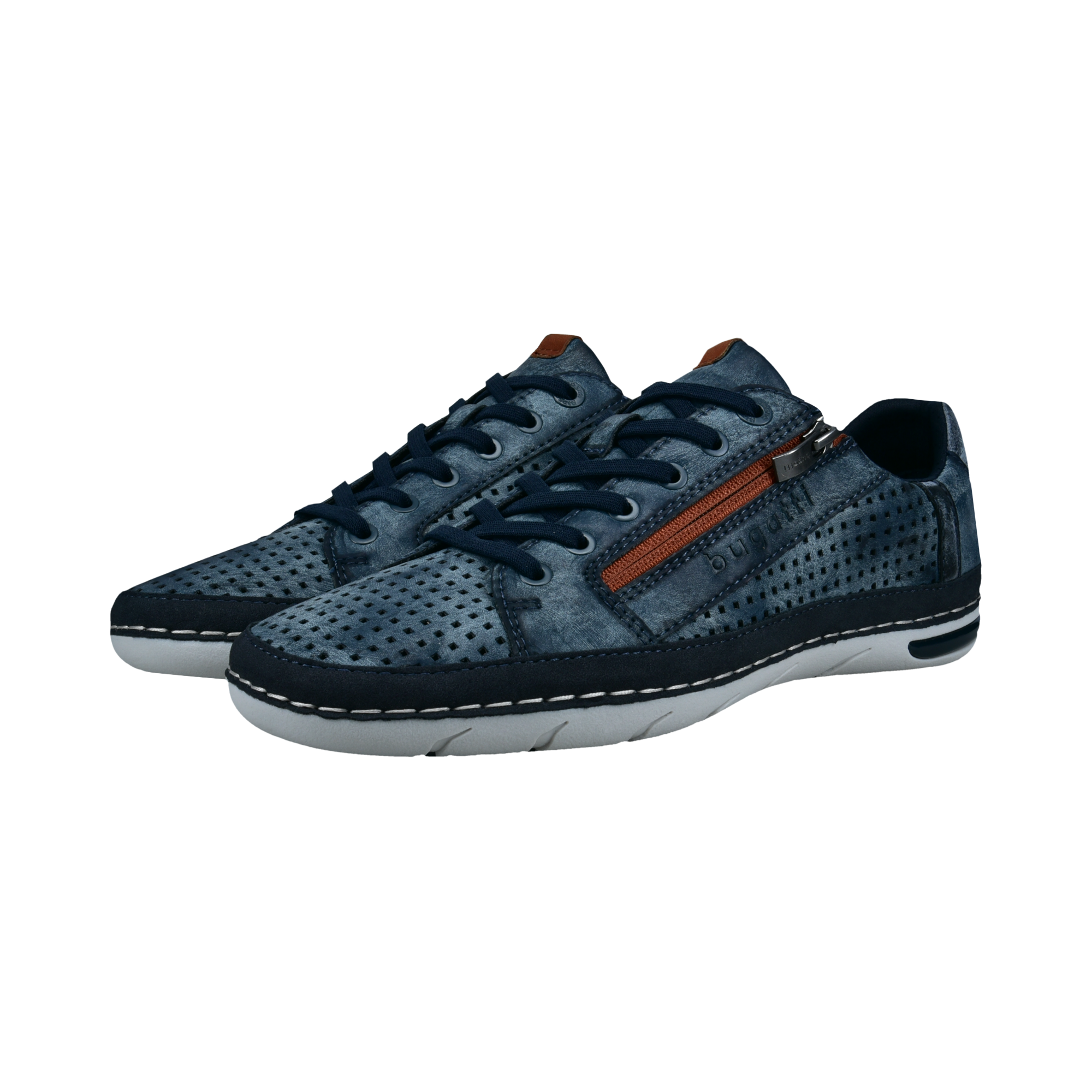 bugatti Sneaker Halbschuh, Freizeitschuh mit praktischem Reißverschluss günstig online kaufen