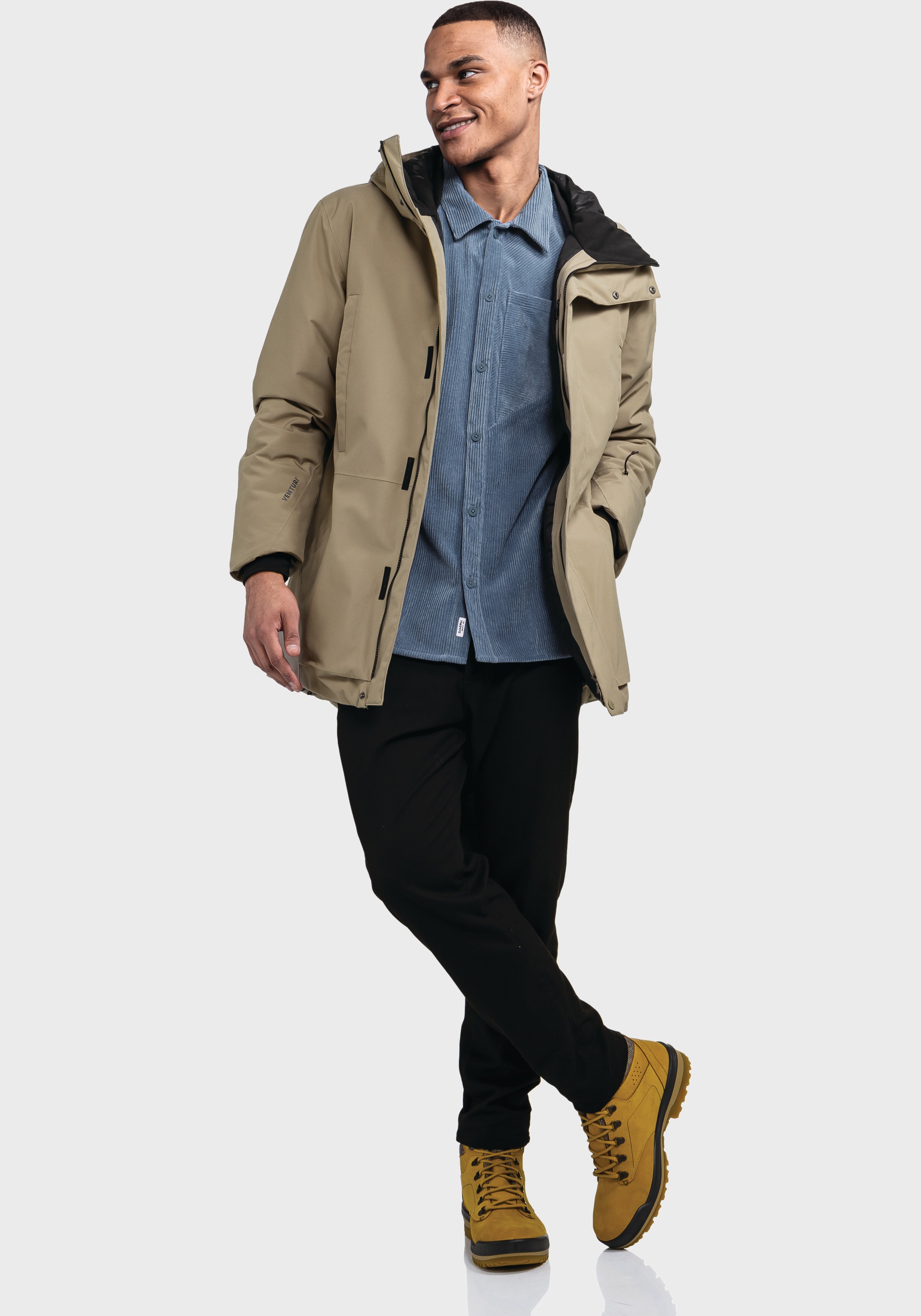 Schöffel Langjacke »Urban Ins Parka Style Crivat MNS«, mit Kapuze