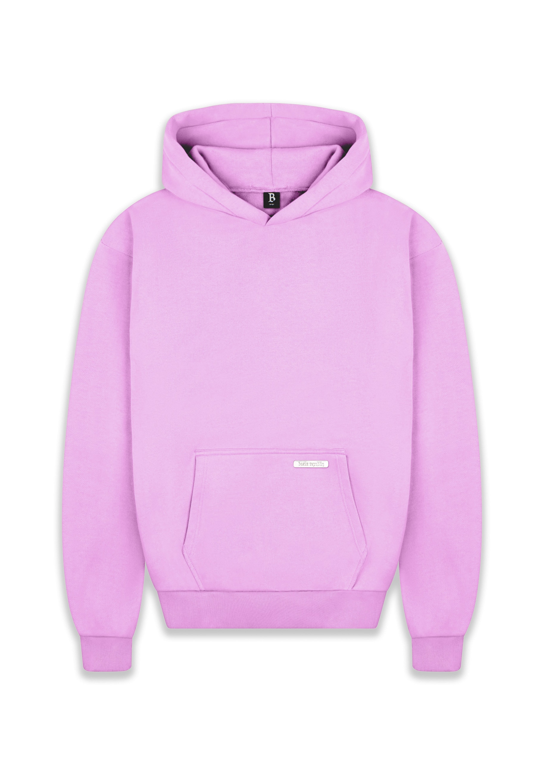 Kapuzenpullover DROPSIZE "Dropsize Herren Super Heavy Blank Hoodie", Herren, Gr. S, pink, 80% Baumwolle, 20% Polyester, unifarben, relaxed fit, ohne Ausschnitt, Pullover Kapuzenpullover