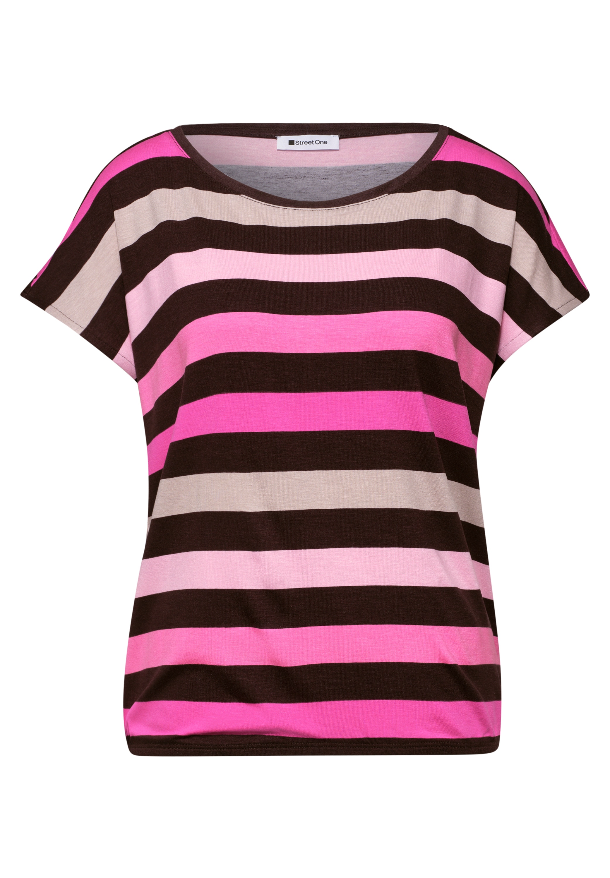 STREET ONE T-Shirt mit Rundhalsausschnitt