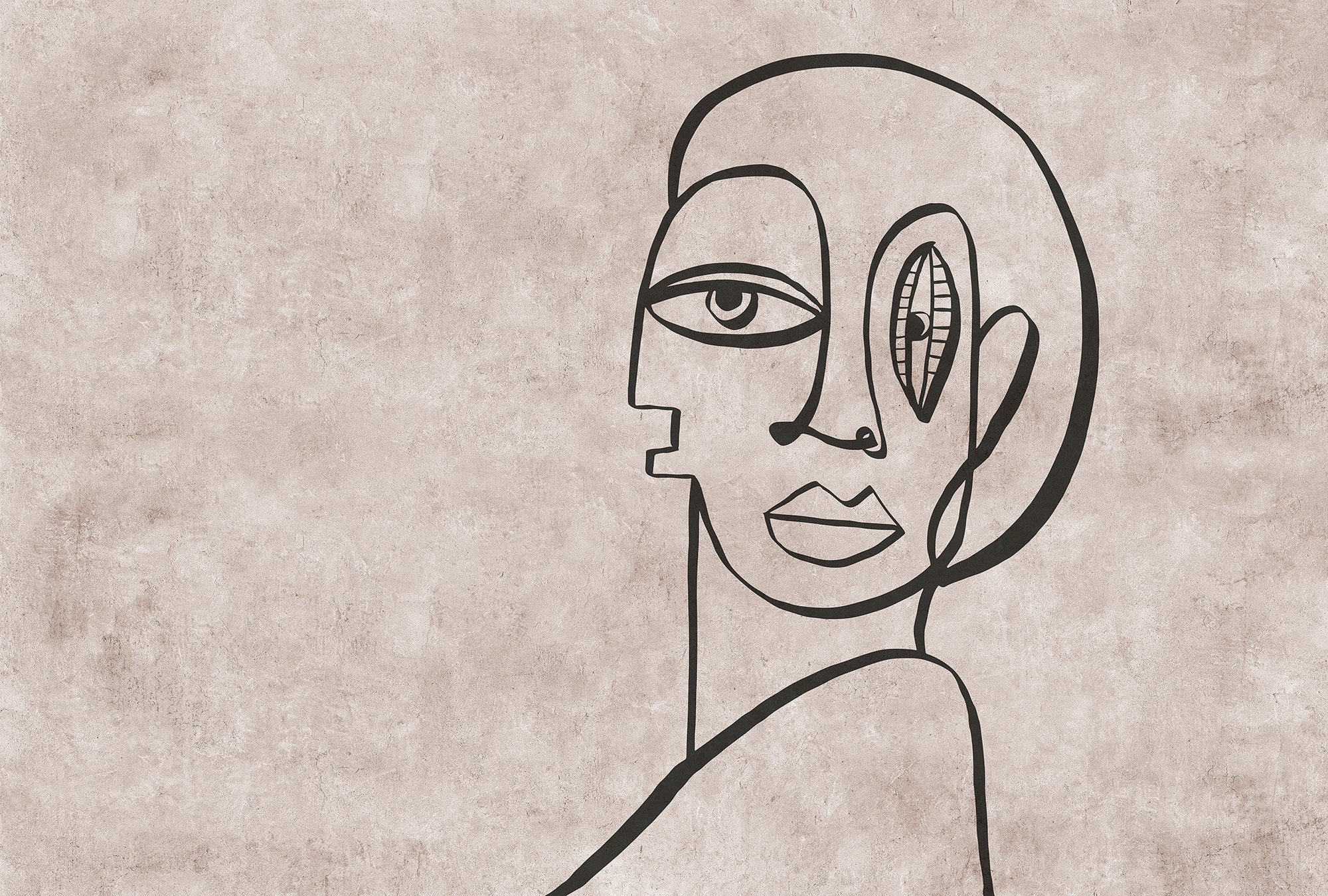 LIVING WALLS Fototapete "Walls by Patel Paloma`s Room", B/L: 4mm x 2,7mm, beige, Wohnzimmer, Tapeten, Vlies, Wand