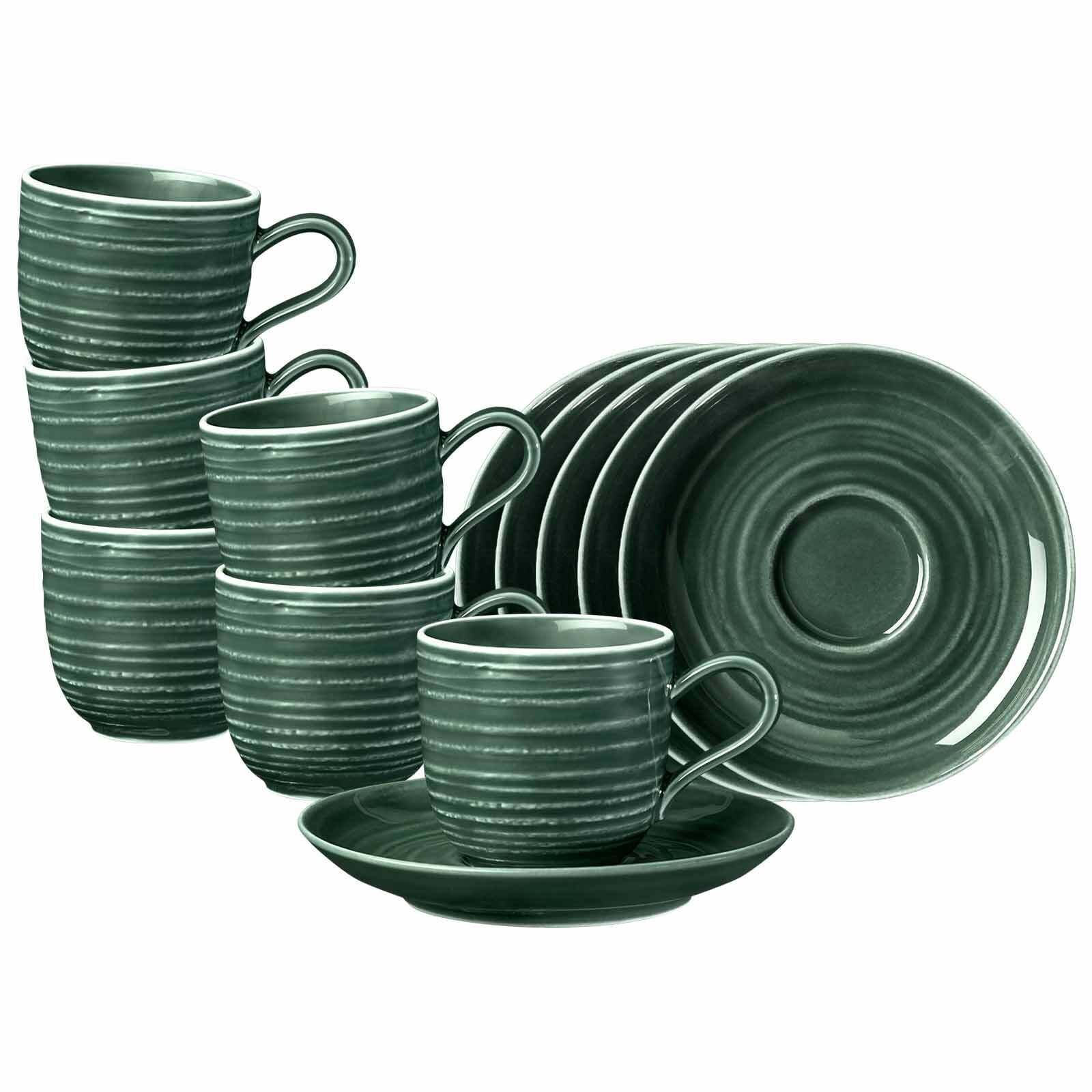 Seltmann Weiden Tasse "Espressotassen mit Untertassen Terra 0,09 l 6er Set" günstig online kaufen