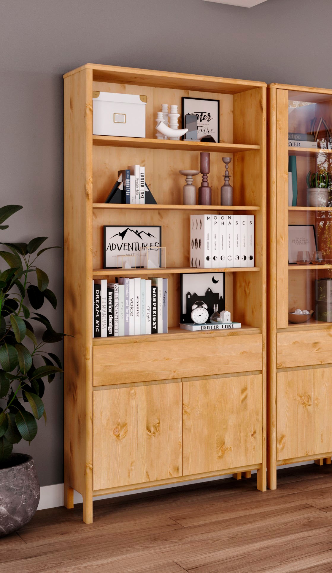 OTTO home Regal "Luven" Breite 82 cm, Massivholz günstig online kaufen