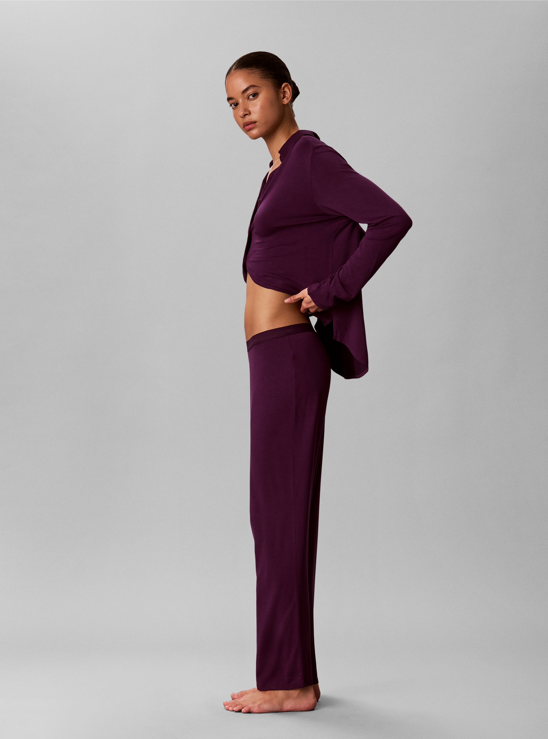 Calvin Klein Underwear Pyjama »SHIRT SET« Regular fit mit V-Ausschnitt
