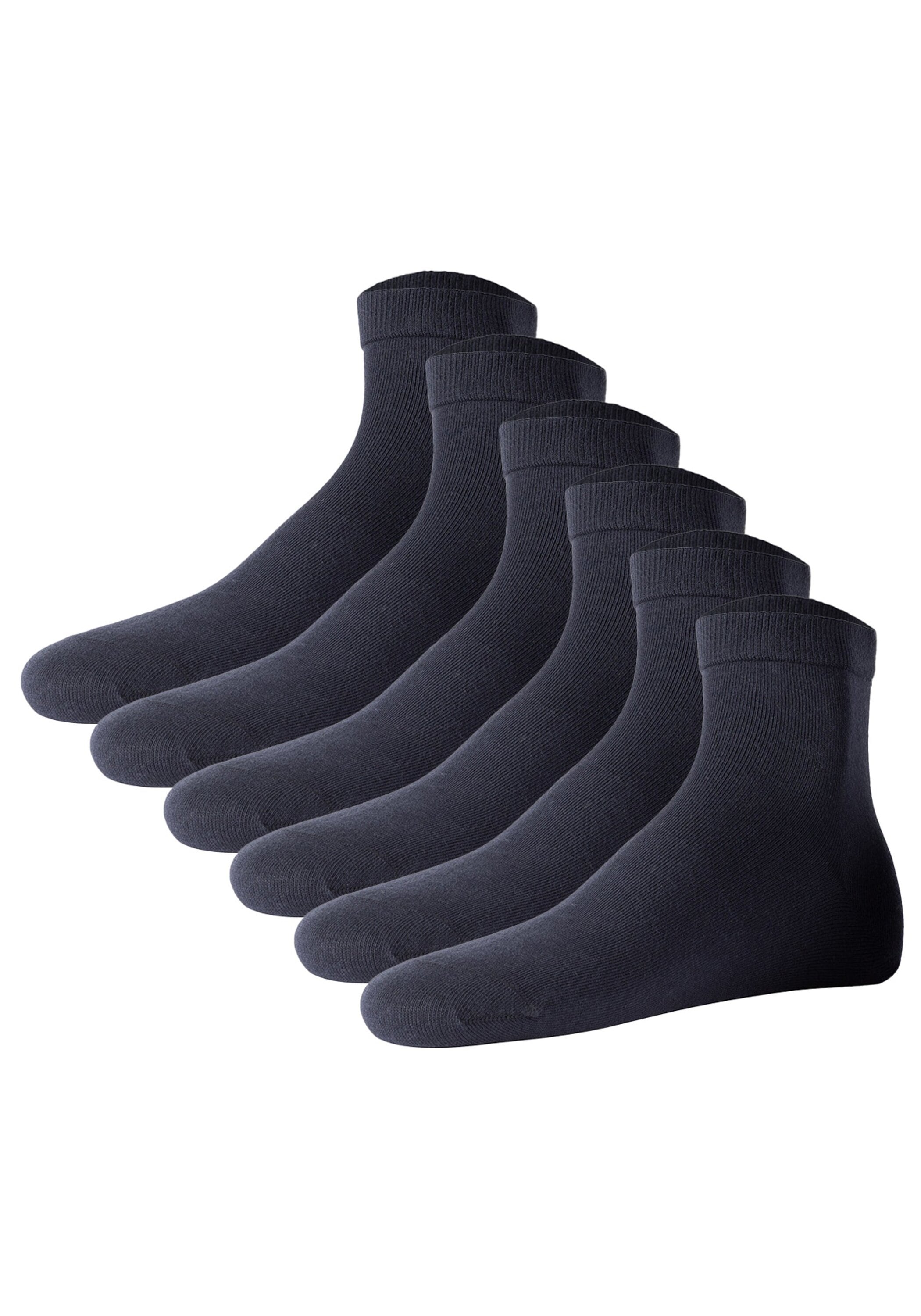 JOOP Kurzsocken "Socken Unisex premium essential organic cotton Quarter 6p 6er Pack" 6 Paar tlg.