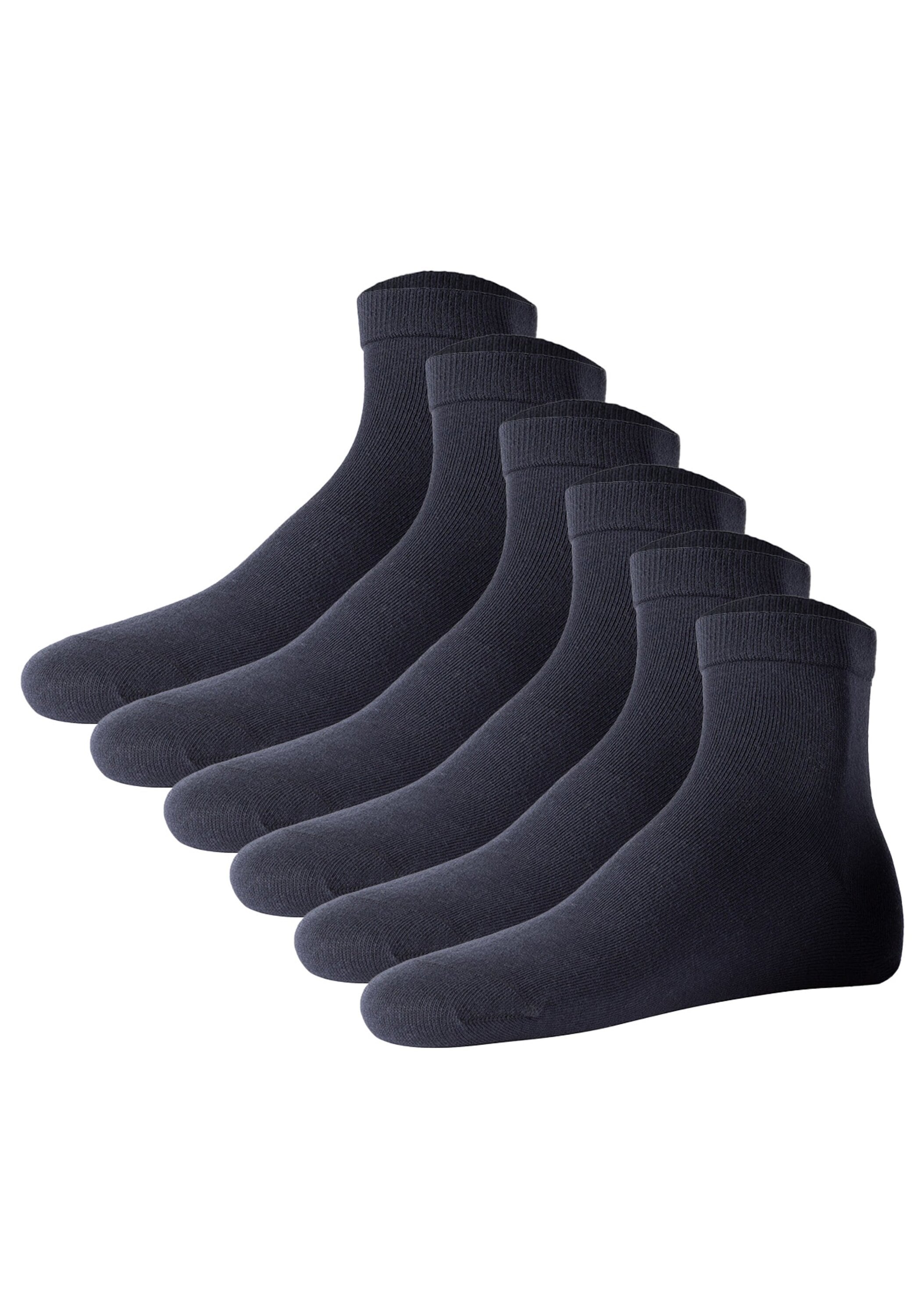 JOOP Kurzsocken "Socken Unisex premium essential organic cotton Quarter 6p 6er Pack"