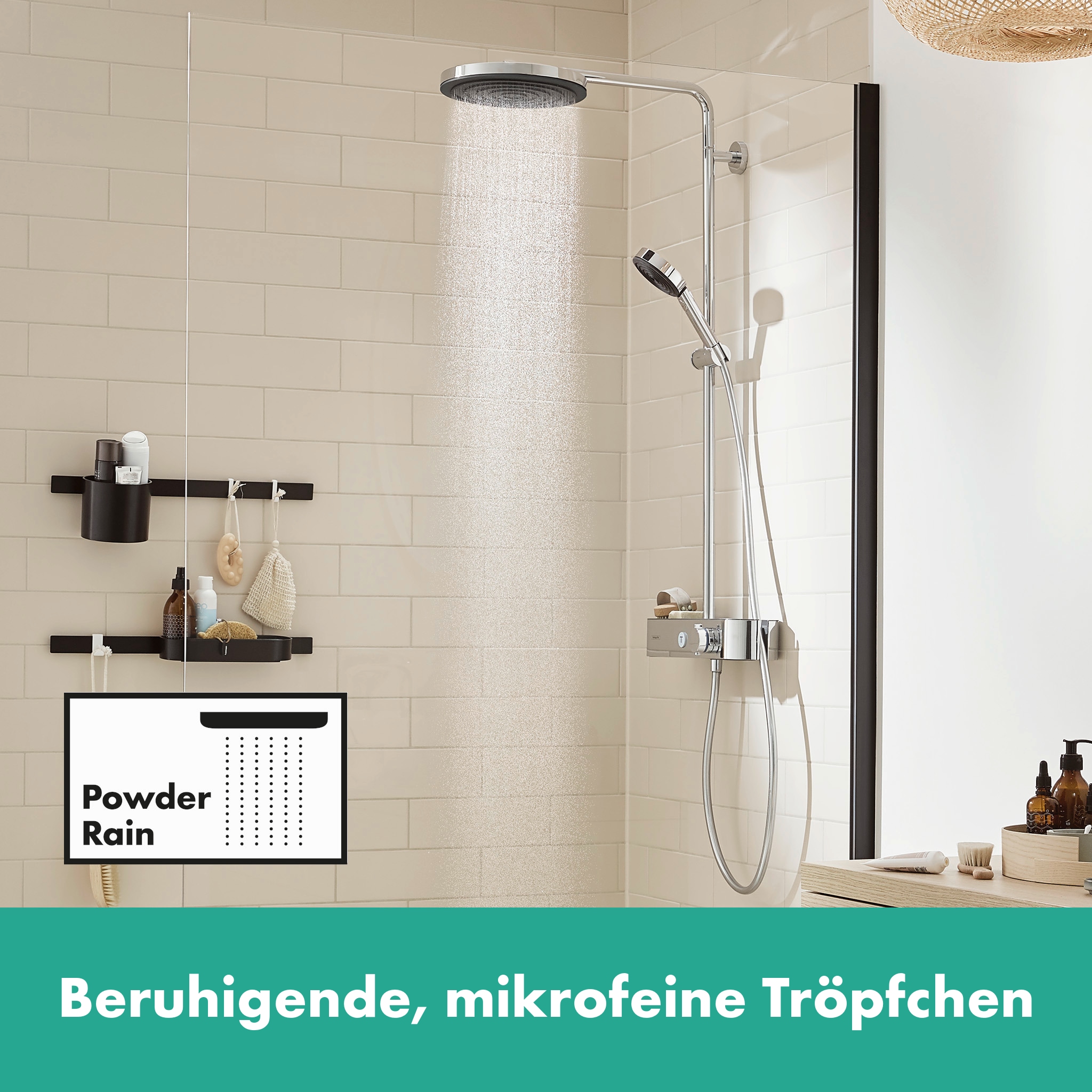 hansgrohe Duschsystem »Pulsify S«, (Komplett-Set), 26cm, mit ShowerTablet Select 400, chrom