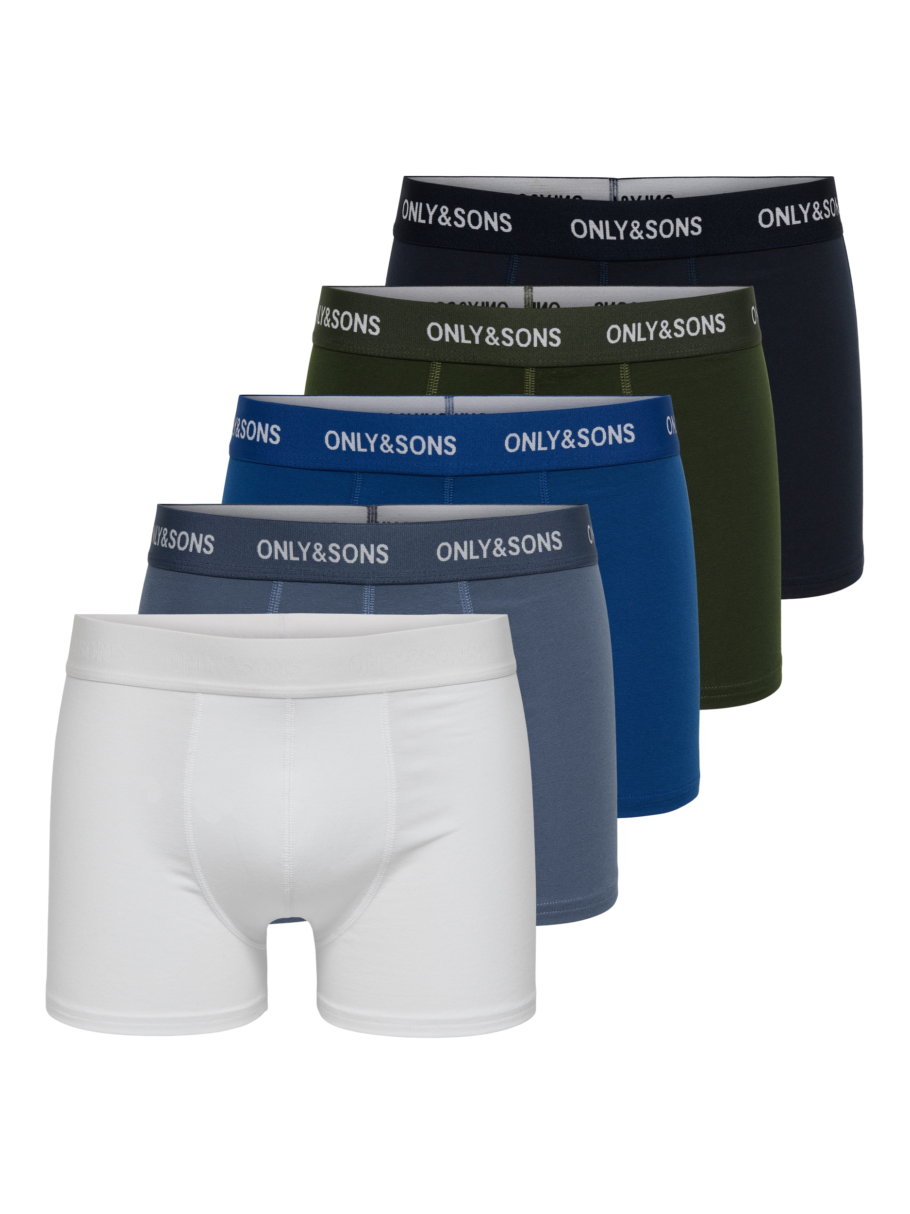 ONLY & SONS Boxershorts "ONSTREY SOLID BOXER 5PACK OTL" Packung, 5 Stk. günstig online kaufen