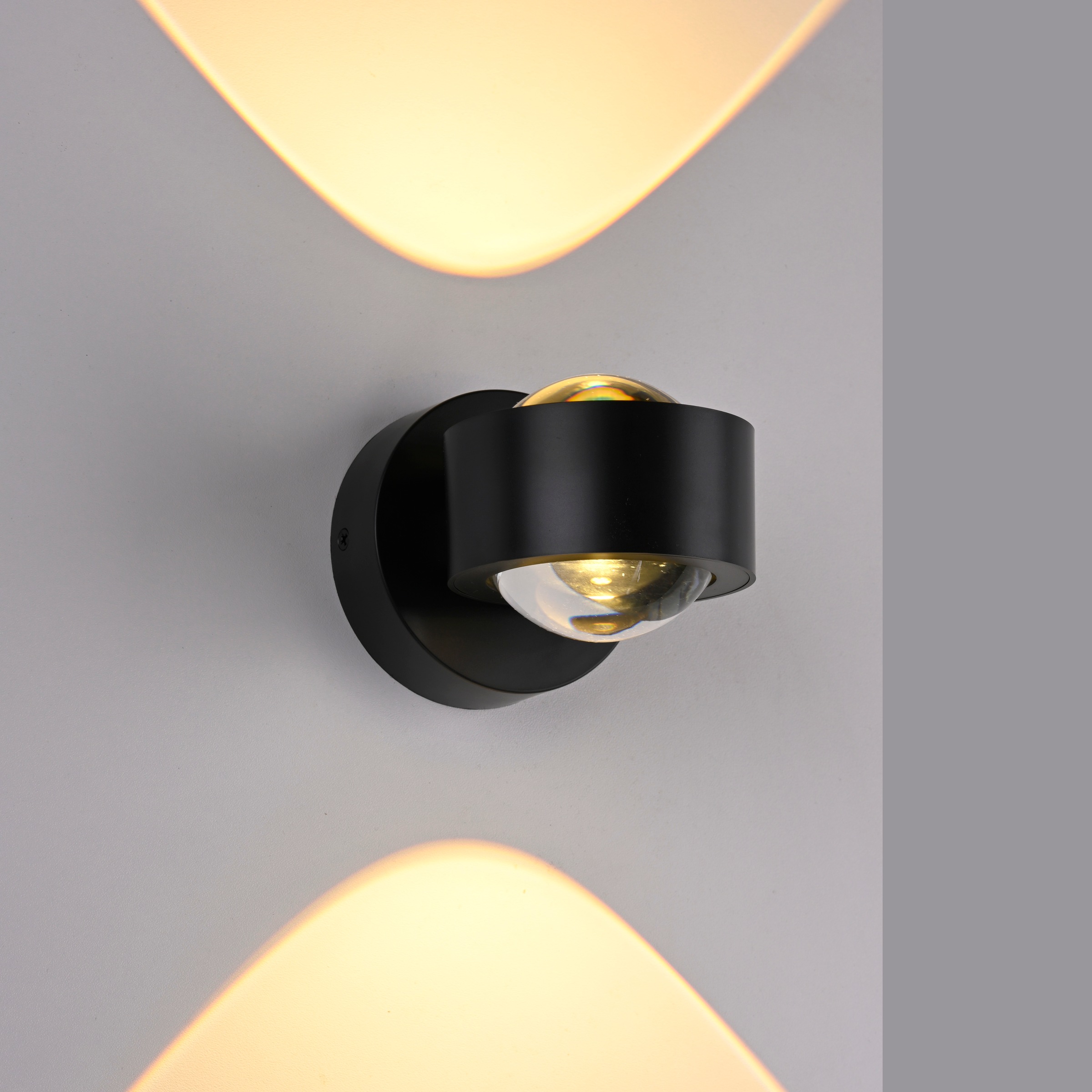 JUST LIGHT LED Wandleuchte »AKKU-CHIA« LED-Board 1 Stk. Warmweiß Akkubetrieben inkl. USB-Ladekabel, 5 Stufen Dimmung + Timerfunktion