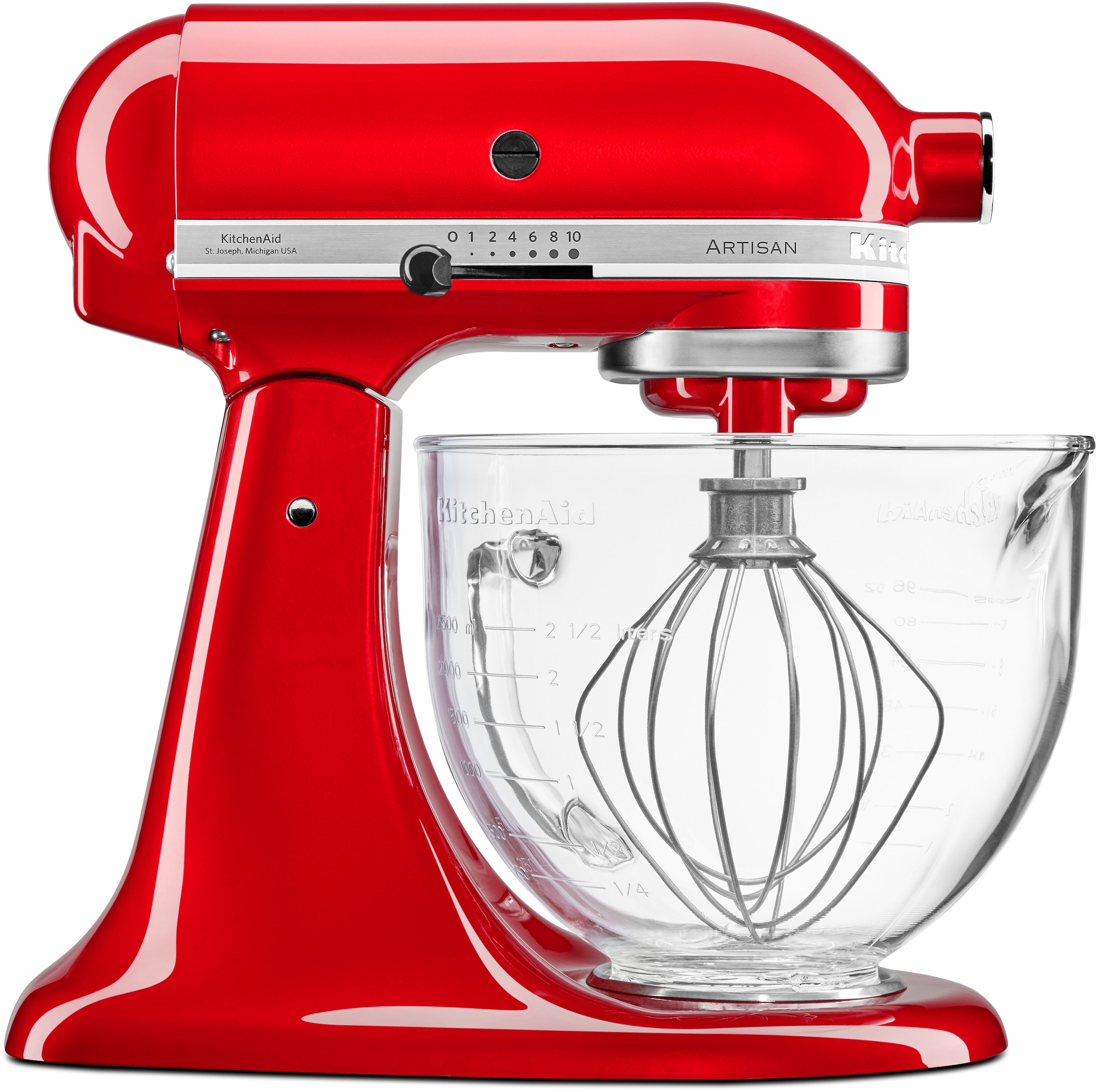 KitchenAid Küchenmaschinenschüssel »5KSM5GB für Küchenmaschine 4.3L & 4.8L«, aus Glas