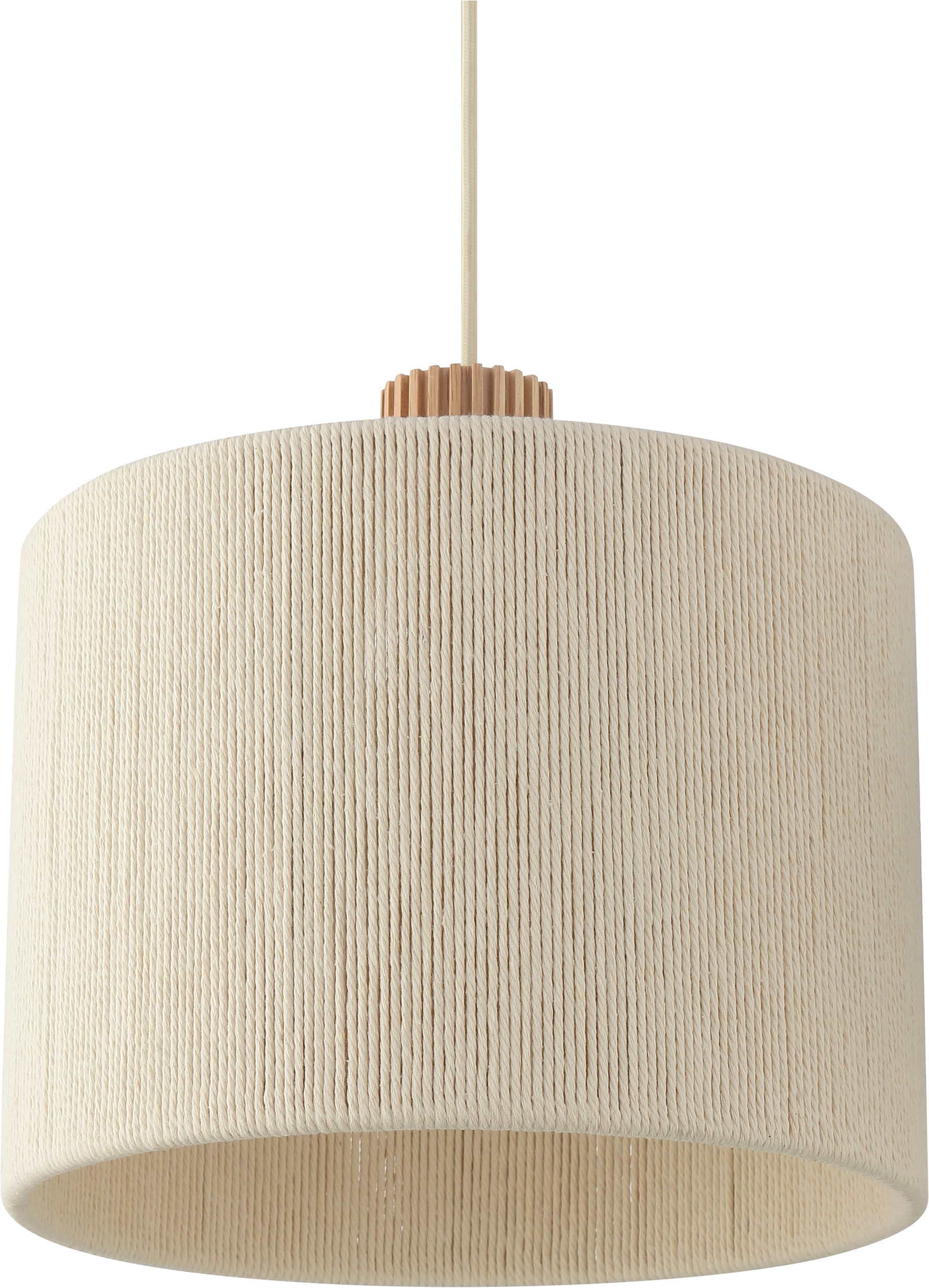 Brilliant Pendelleuchte »Arlo« E27 1 Stk. 3x E27 Fassung, 120 x 28 x 150 cm, kürzbar, Metall/Holz/Textil, beige