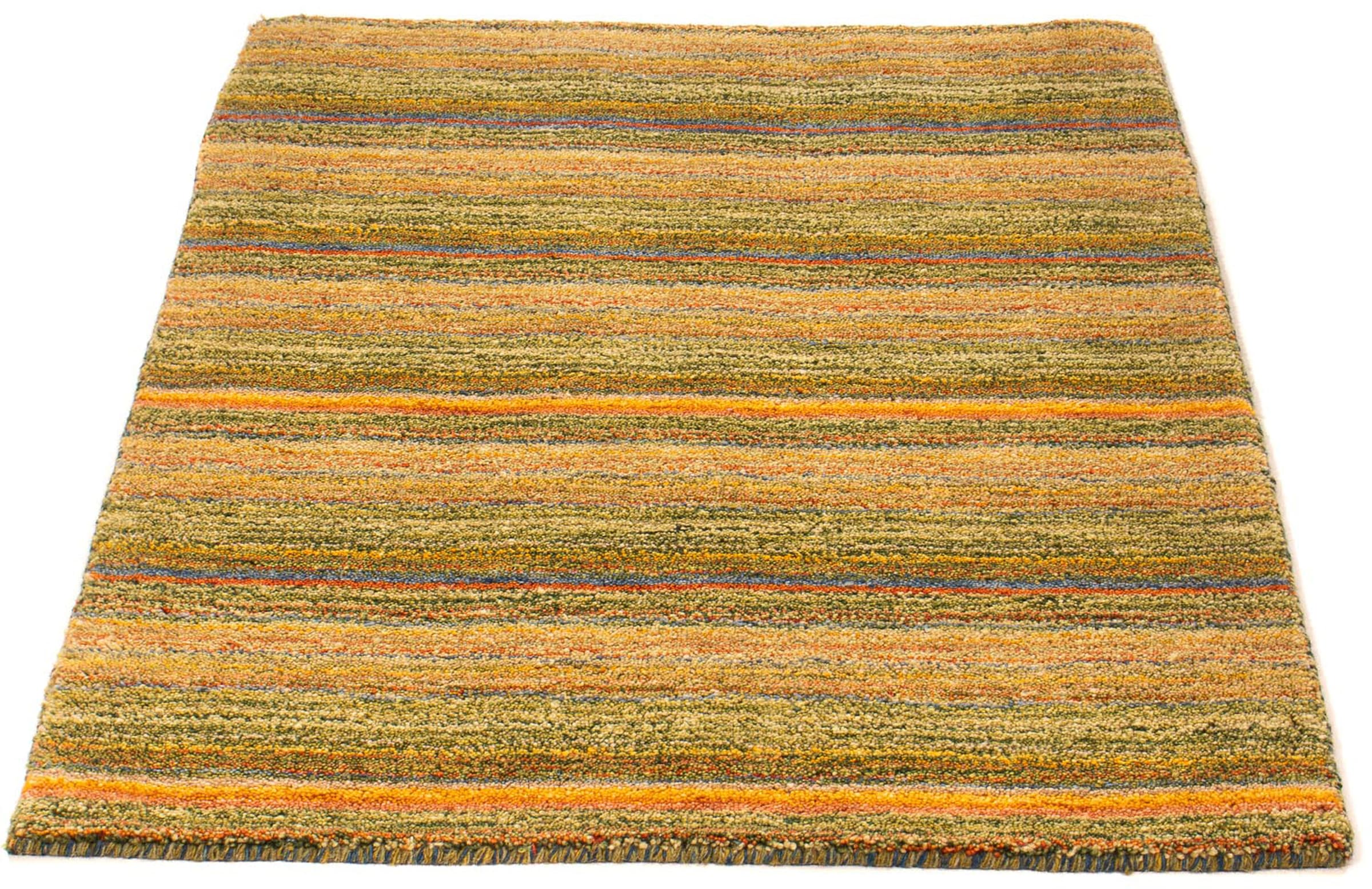 morgenland Wollteppich »Gabbeh - Loribaft Softy - 103 x 75 cm -  mehrfarbig«, rechteckig, Wohnzimmer, Einzelstück auf Rechnung | BAUR
