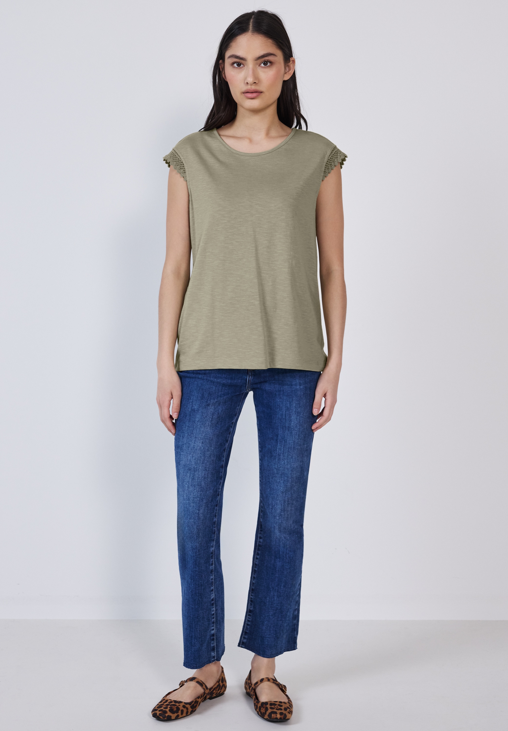 STREET ONE STUDIO T-Shirt, im soften Baumwoll-Mix